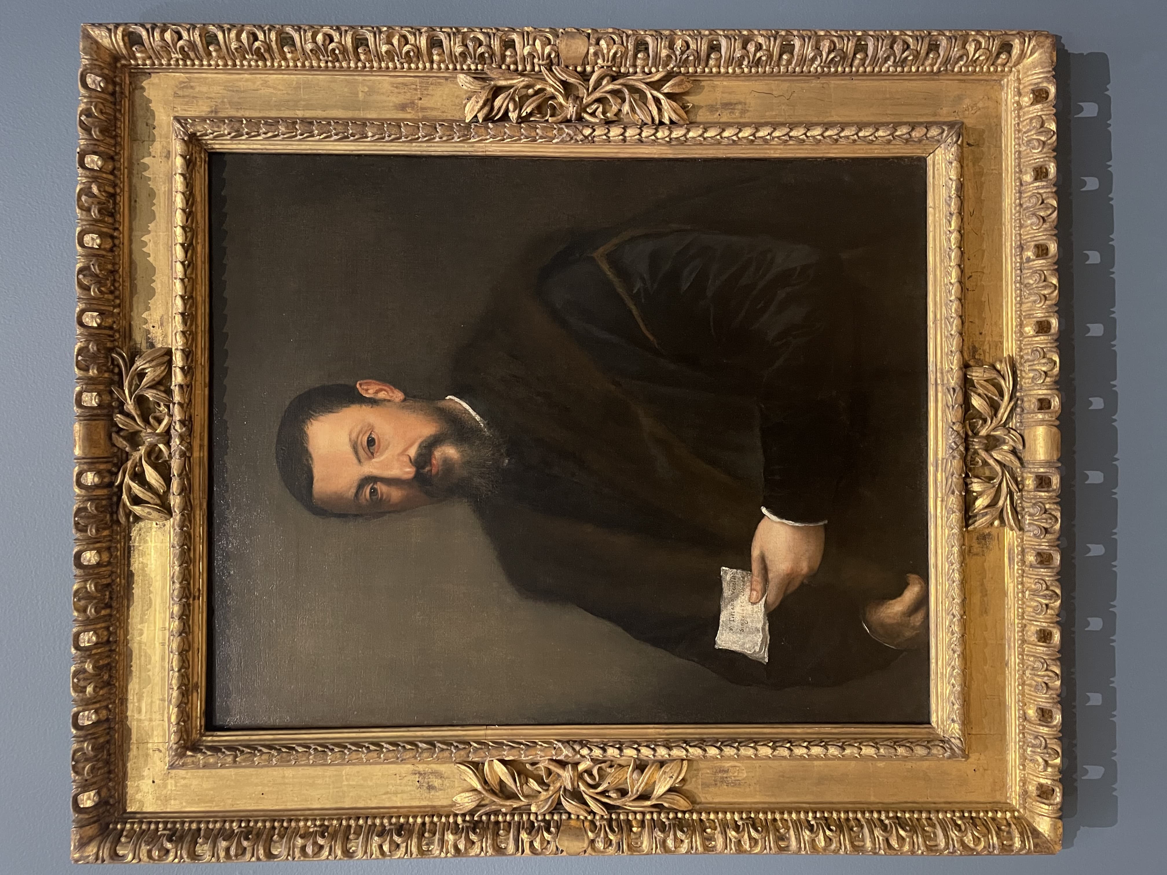 Portrait of a Man with a Letter by Titian (c. 1545)