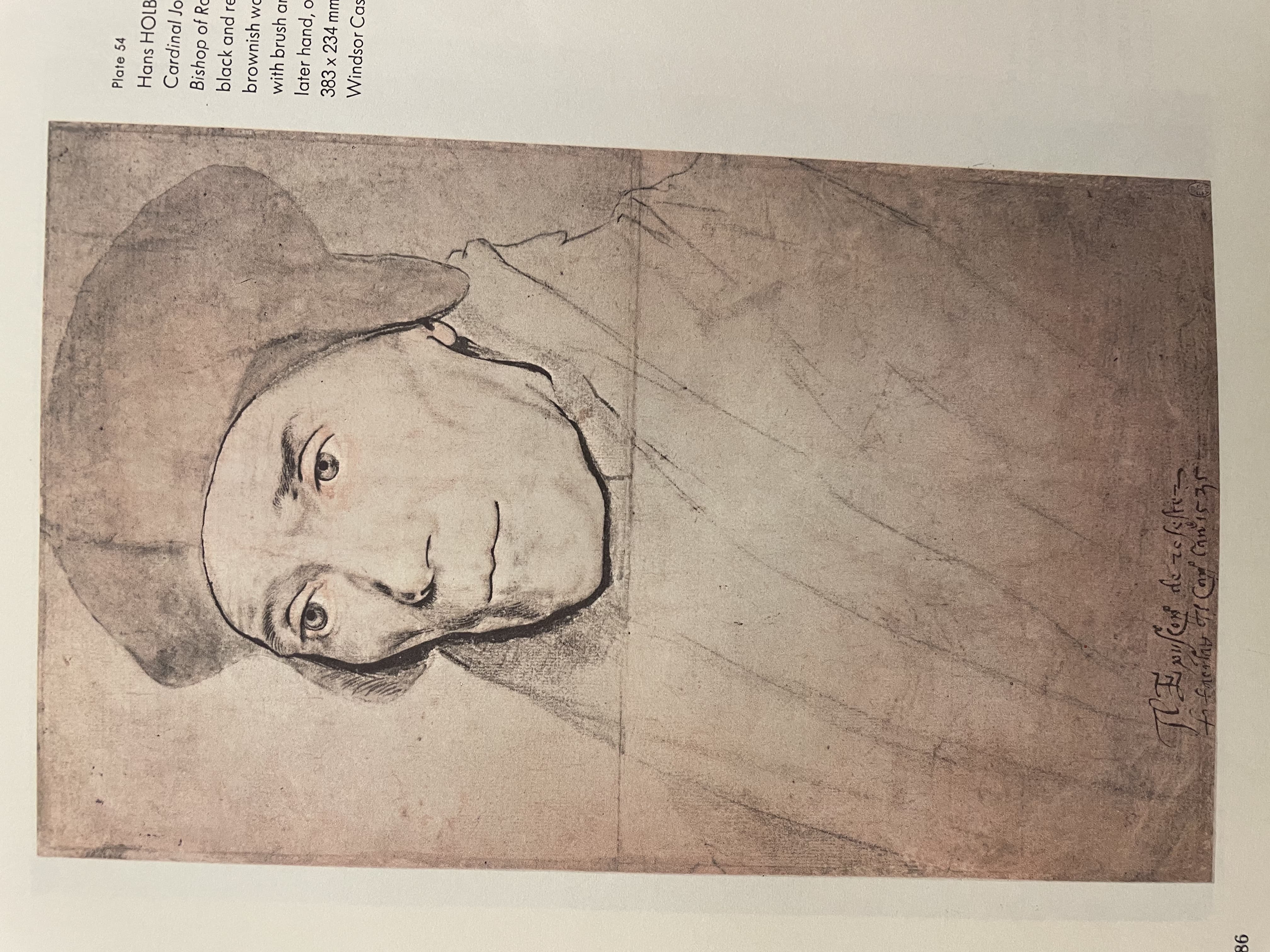 Portrait of Cardinal John Fisher by Hans Holbein the Younger (c. 1535)