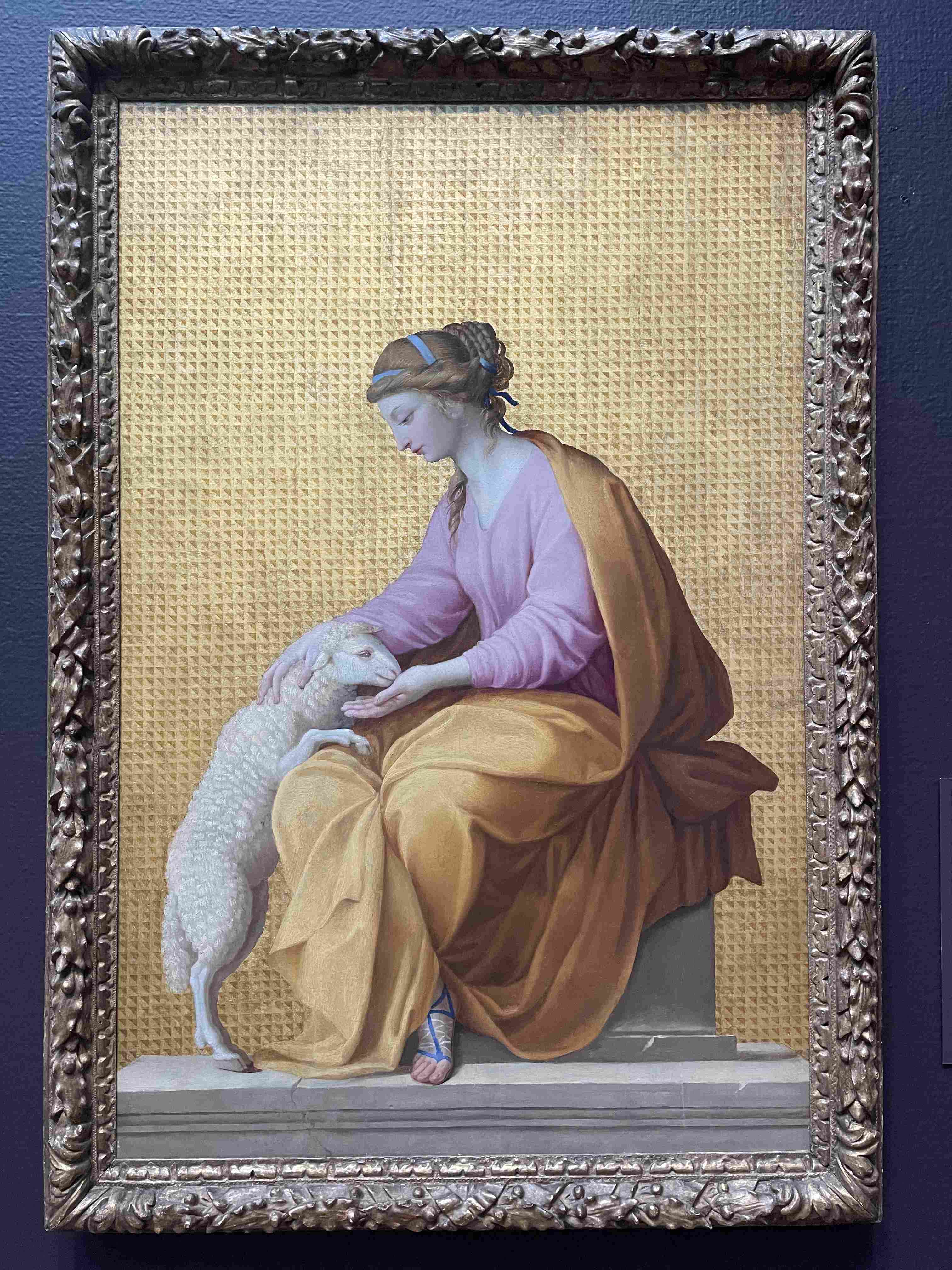 Saint Agnes by Andrea del Sarto (c. 1527-1530)