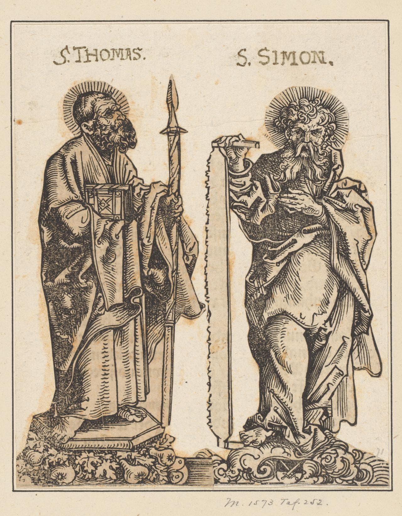 Saint Thomas and Saint Simon by Jost Amman (1573)