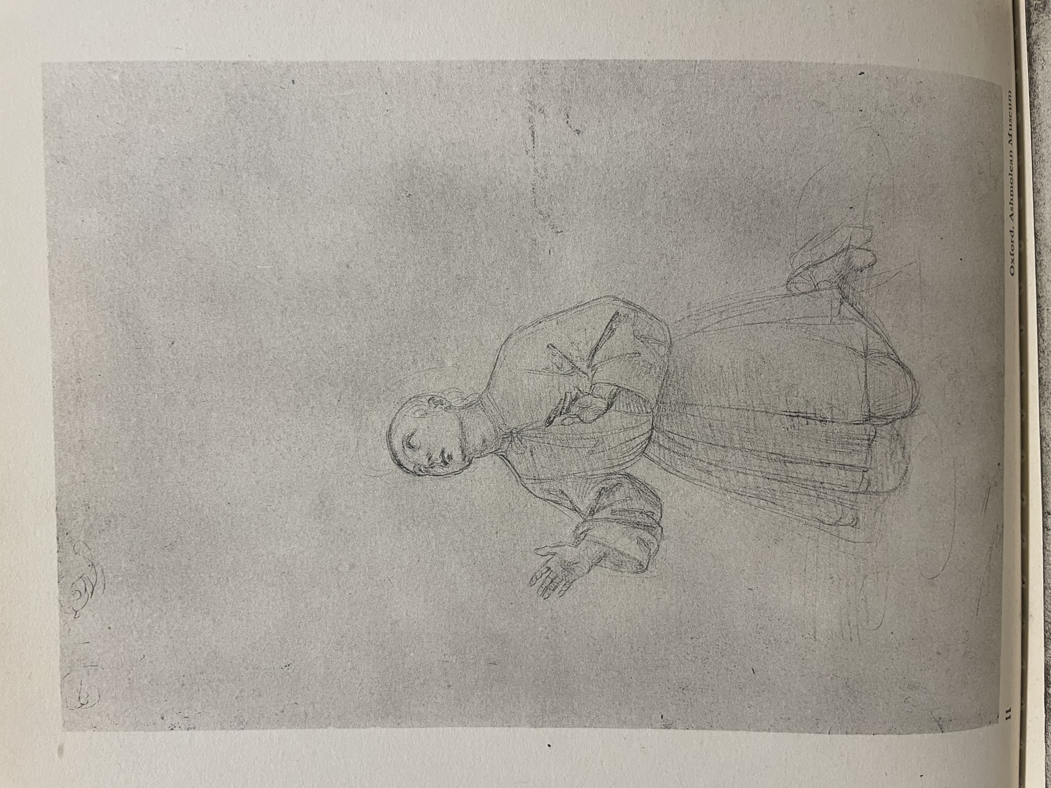 Study of a Kneeling Youth Looking Upwards by Raphael (c. 1507)