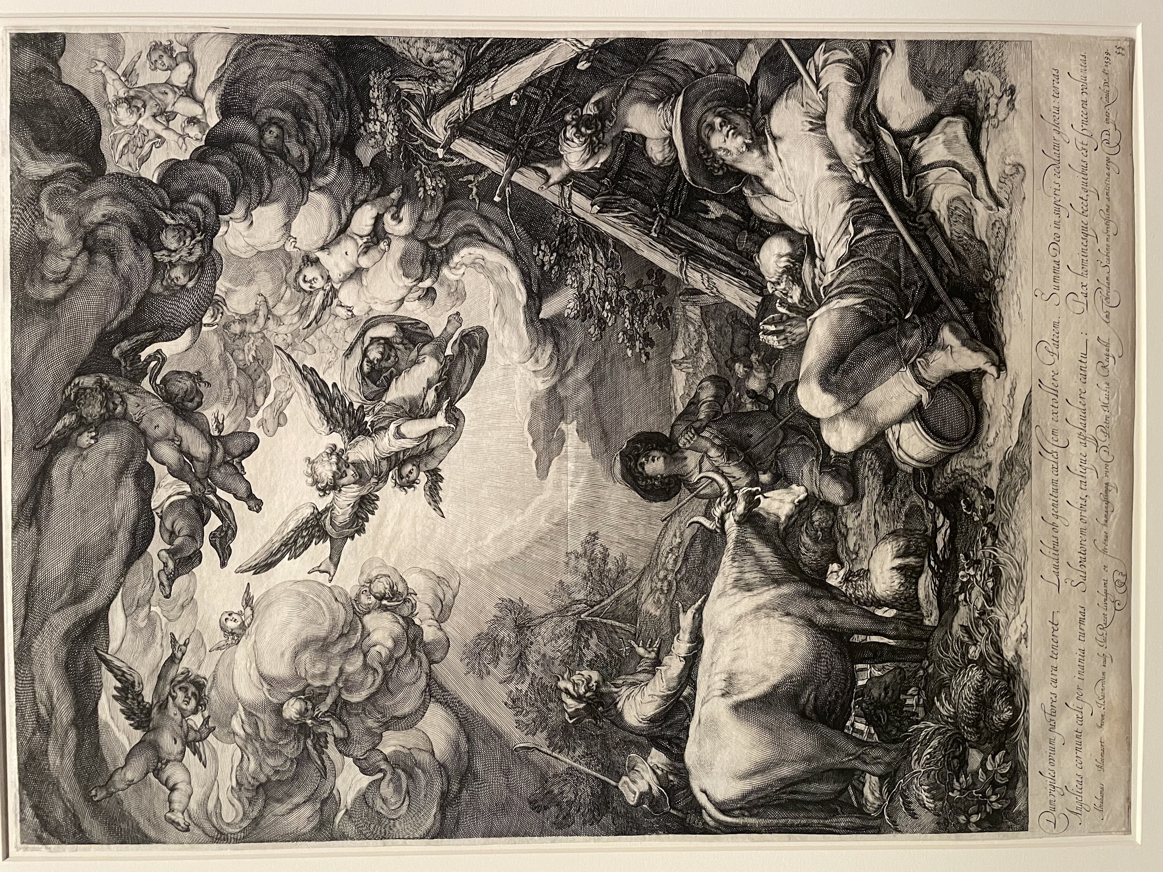 The Annunciation to the Shepherds by Jan Saenredam (1599)