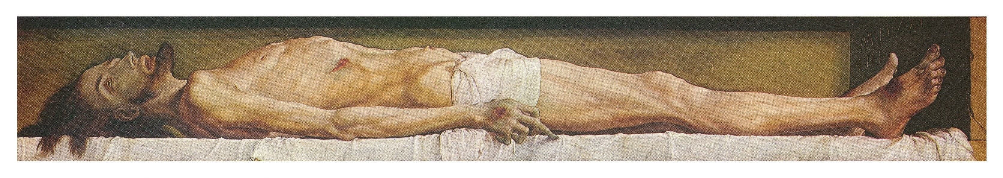The Body of the Dead Christ in the Tomb by Hans Holbein the Younger (1521)