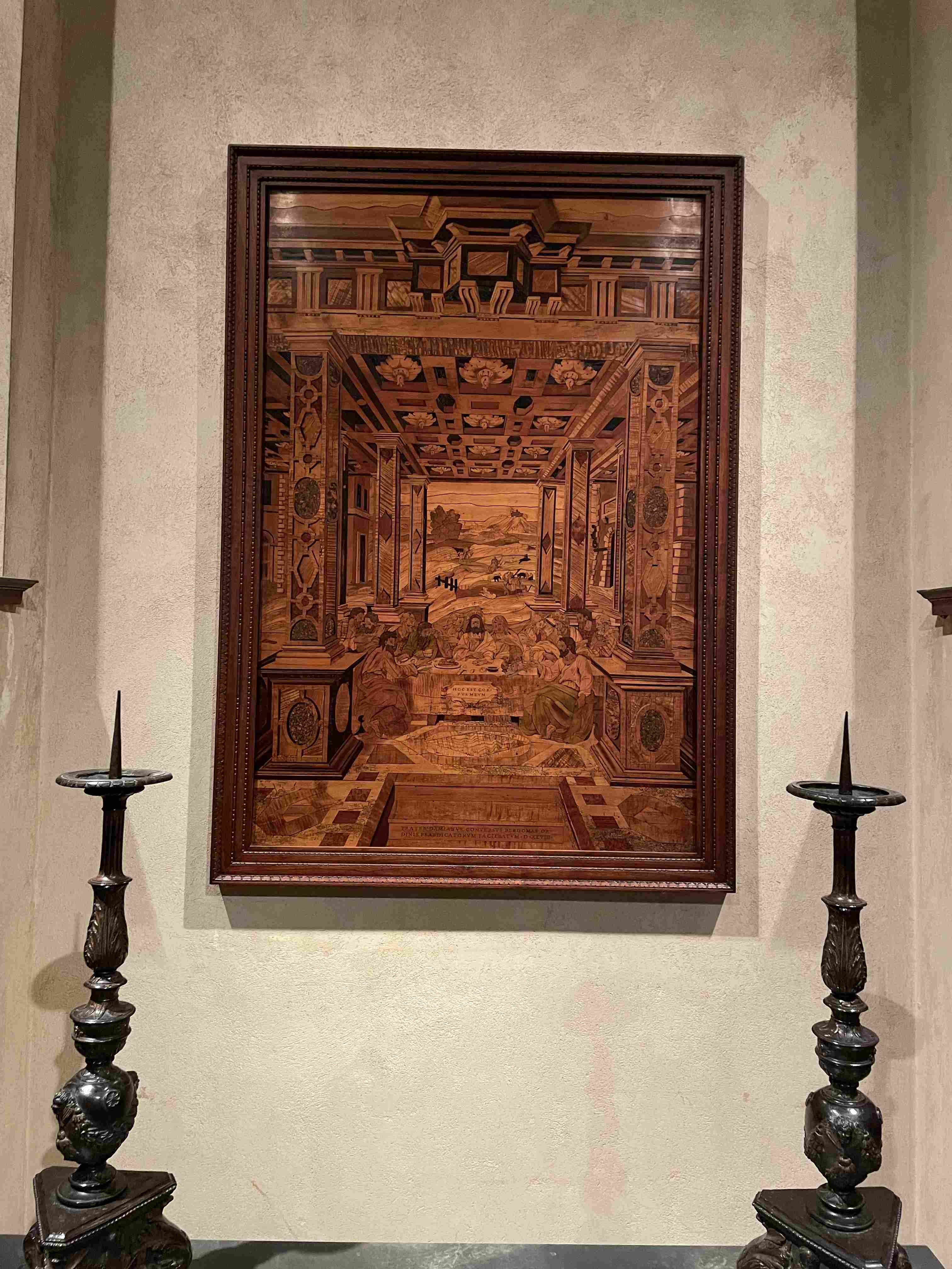 The Last Supper (Intarsia Panel) by Fra Damiano da Bergamo (1547)