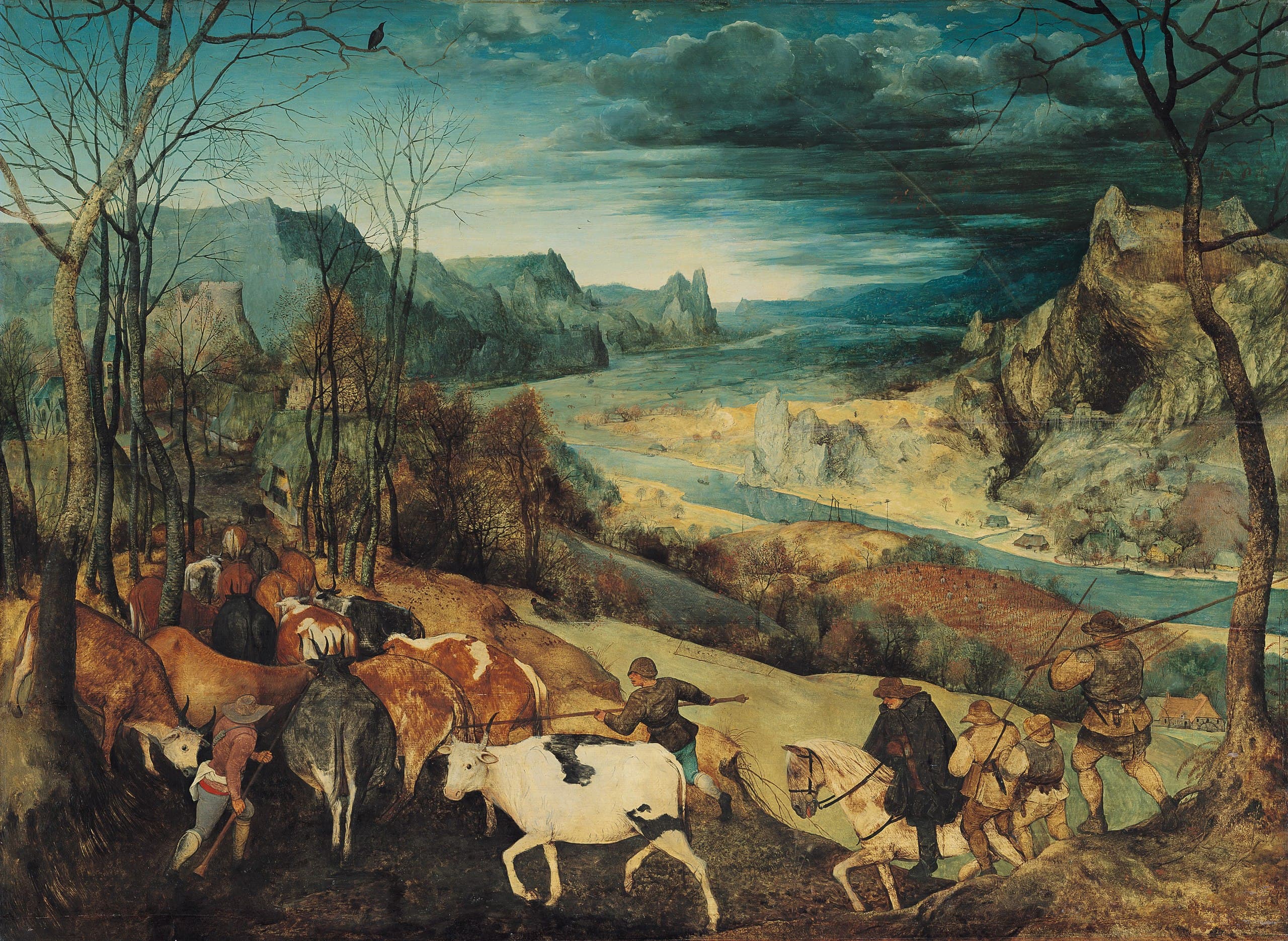 The Return of the Herd by Pieter Bruegel the Elder (1566)