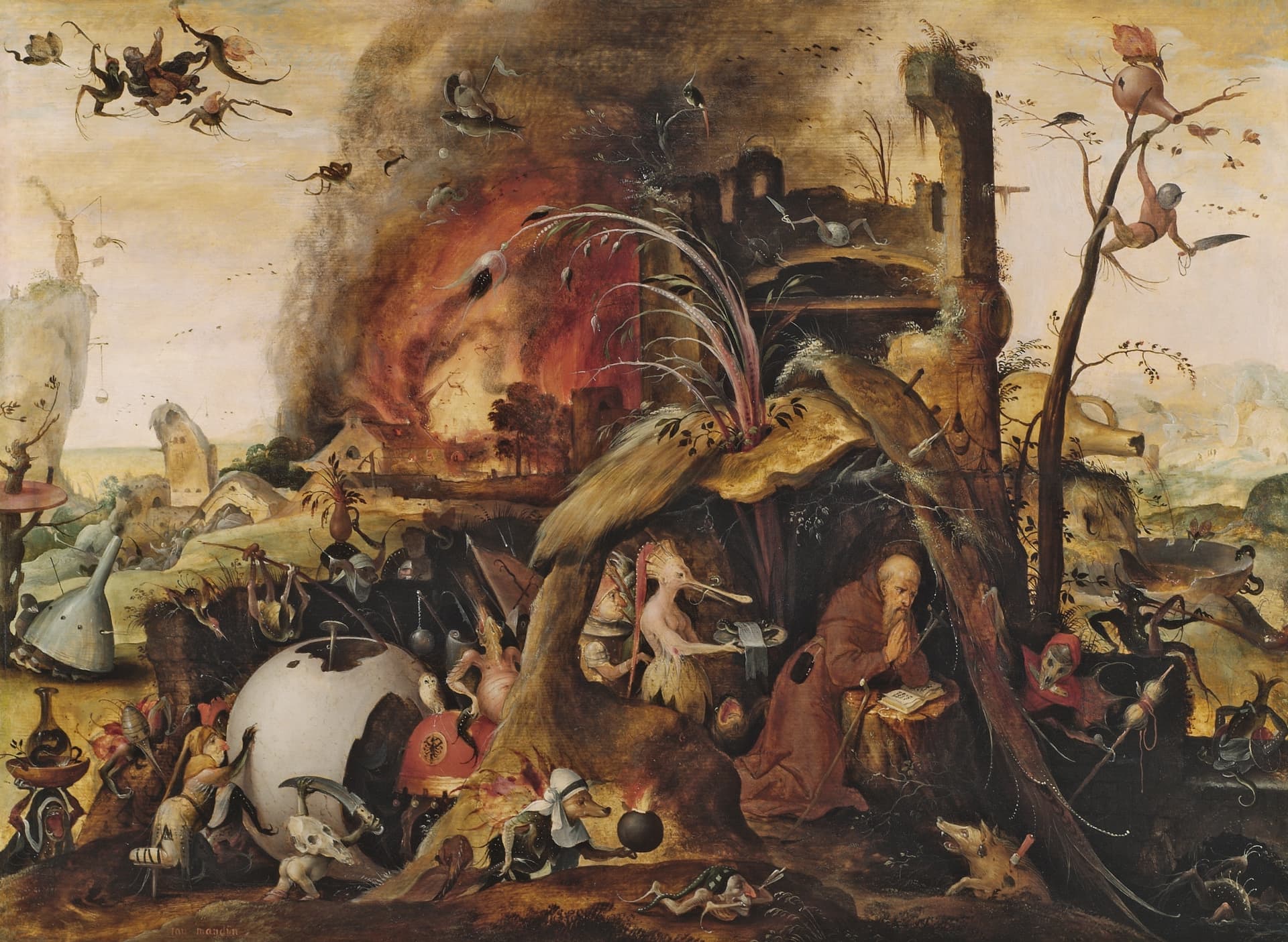 The Temptation of Saint Anthony by Jan Mandijn (c. 1530–1540)