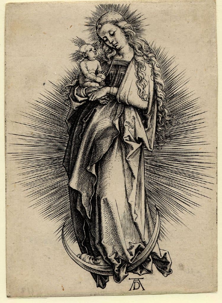 The Virgin and Child on the Crescent by Albrecht Dürer (c. 1508)