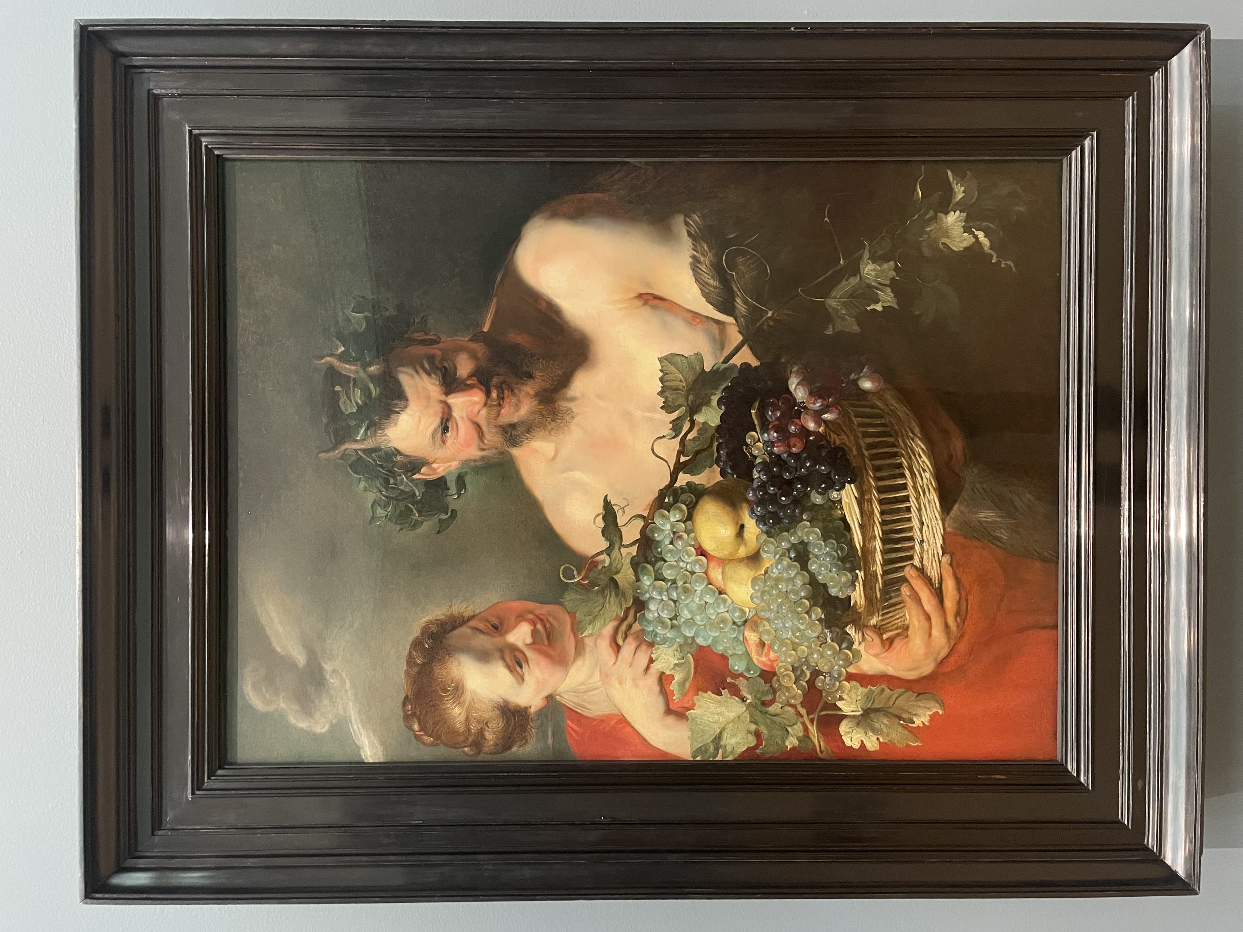 A Satyr and a Nymph with a Basket of Fruit by Jacob Jordaens (c. 1620-1625)