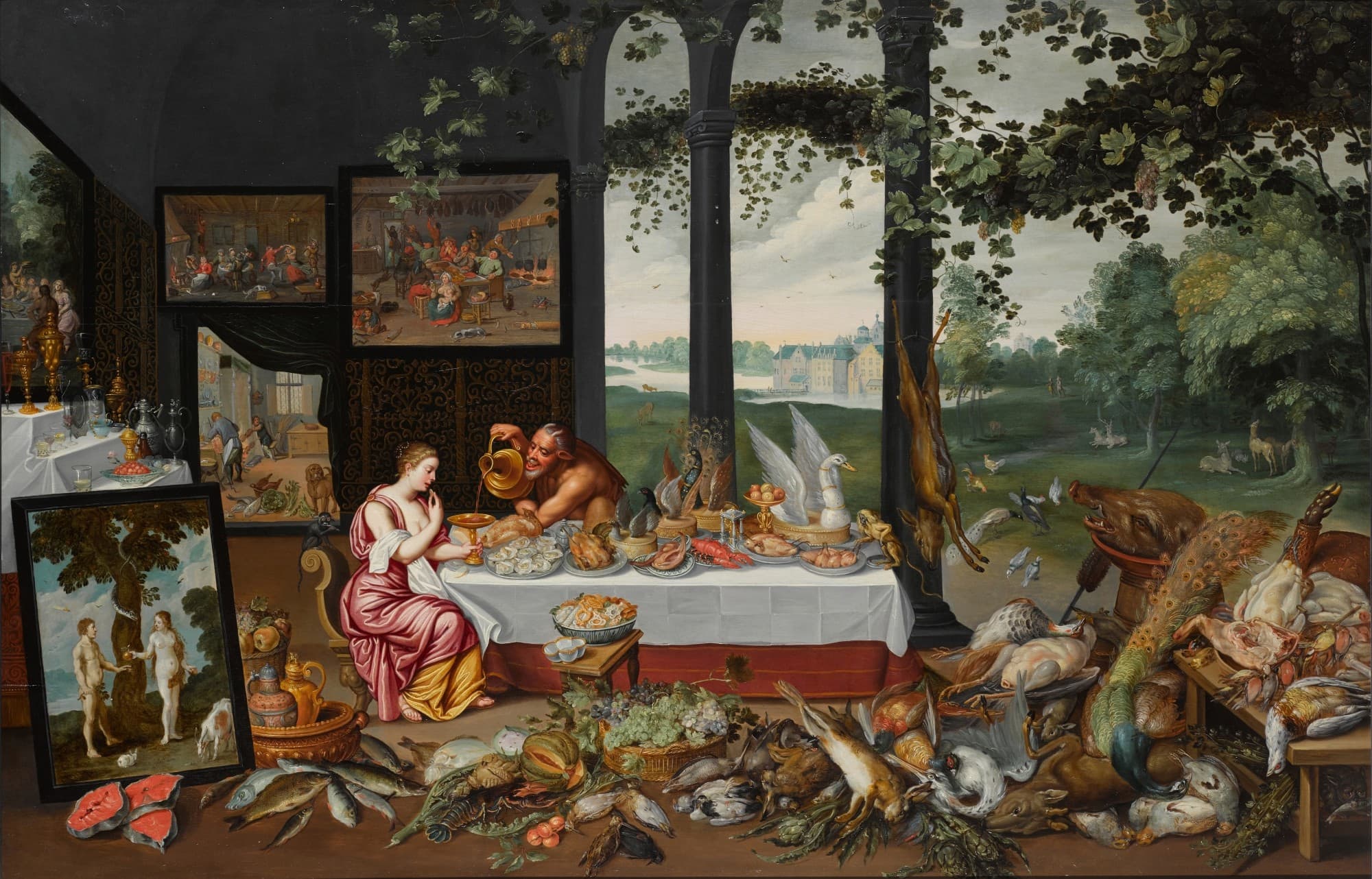 Allegory of Abundance by Jan van Kessel the Elder (c. 1660)