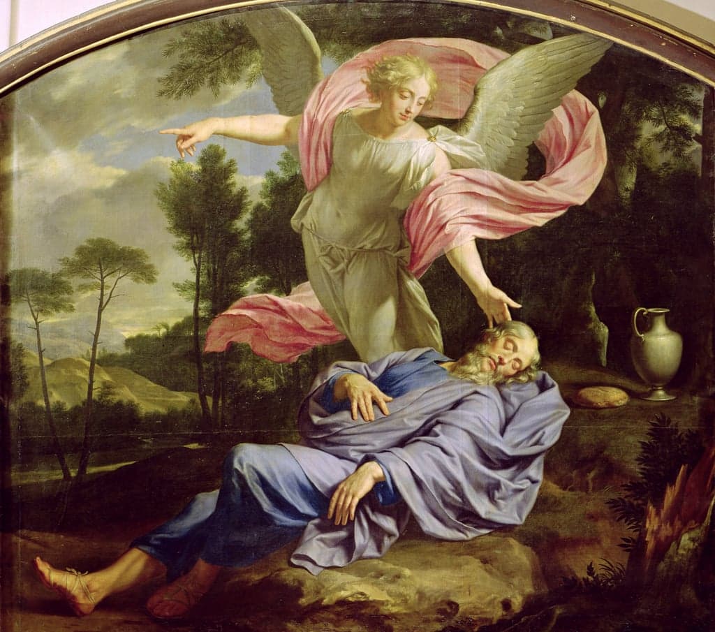Elijah Fed by the Angel by Gerard Seghers (c. 1640)