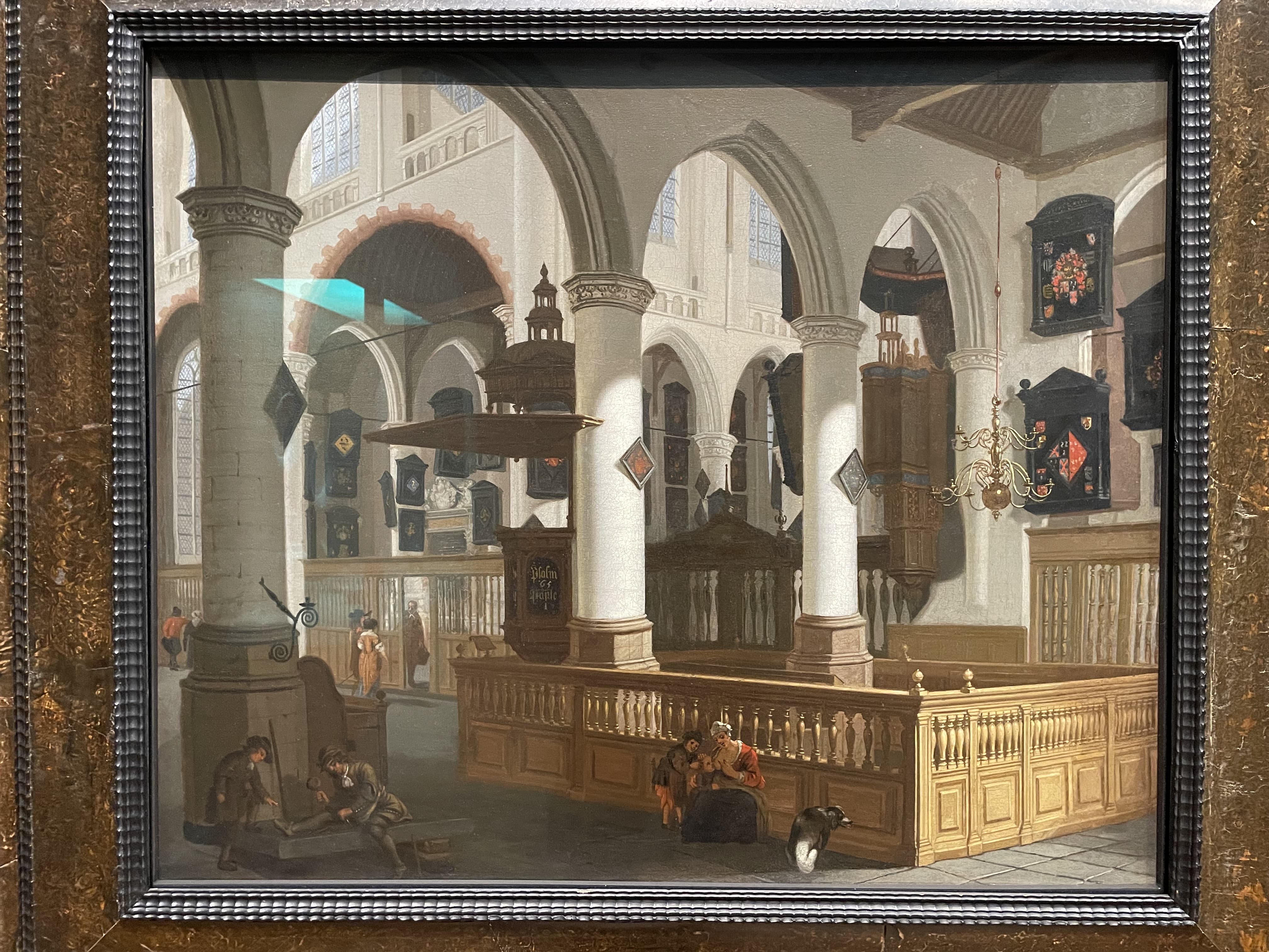 Interior of the Oude Kerk, Amsterdam by Emanuel de Witte (c. 1658)