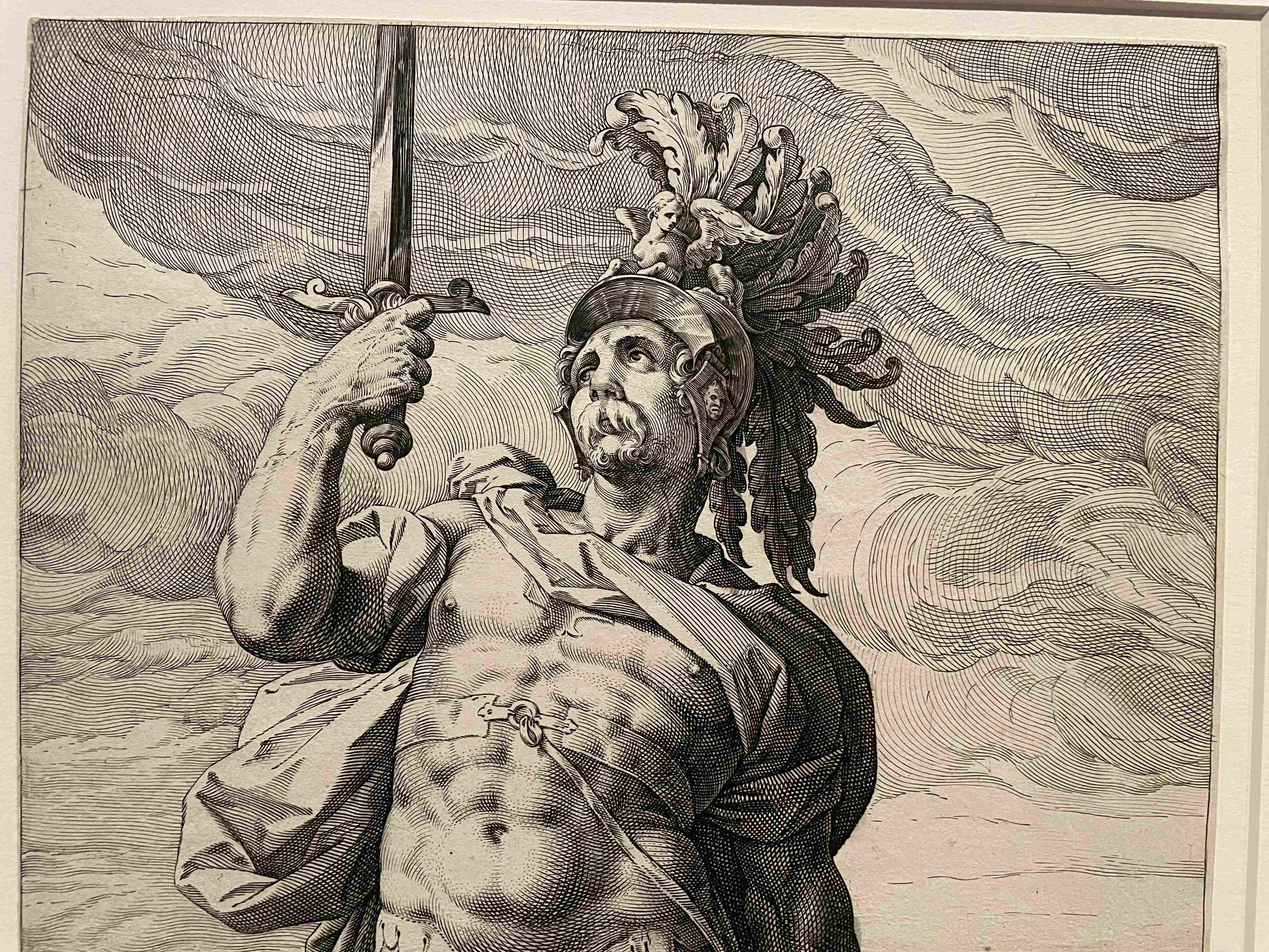 Mucius Scaevola by Cornelis Bloemaert II (c. 1635)
