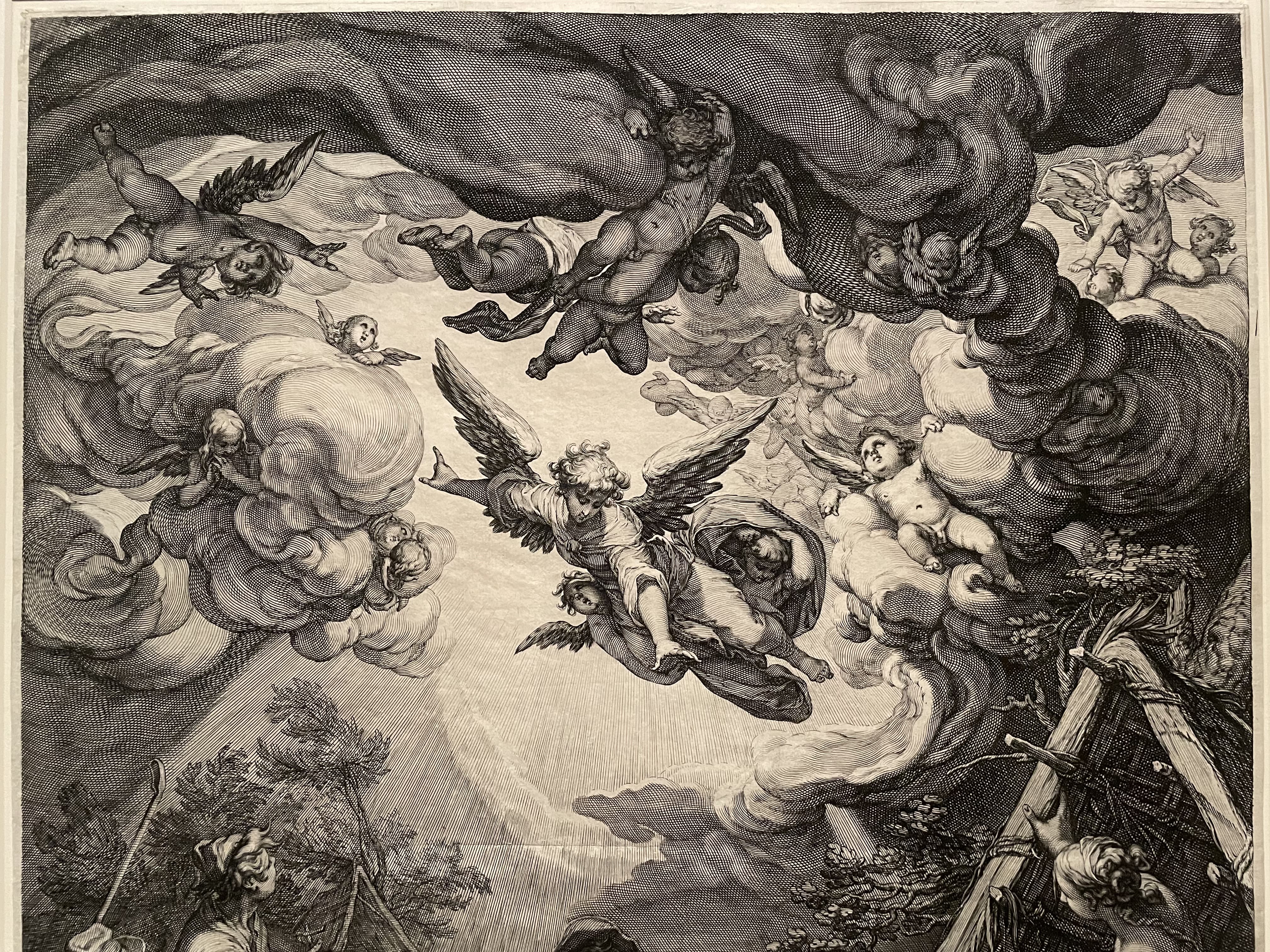 The Annunciation to the Shepherds by Schelte à Bolswert (c. 1630)
