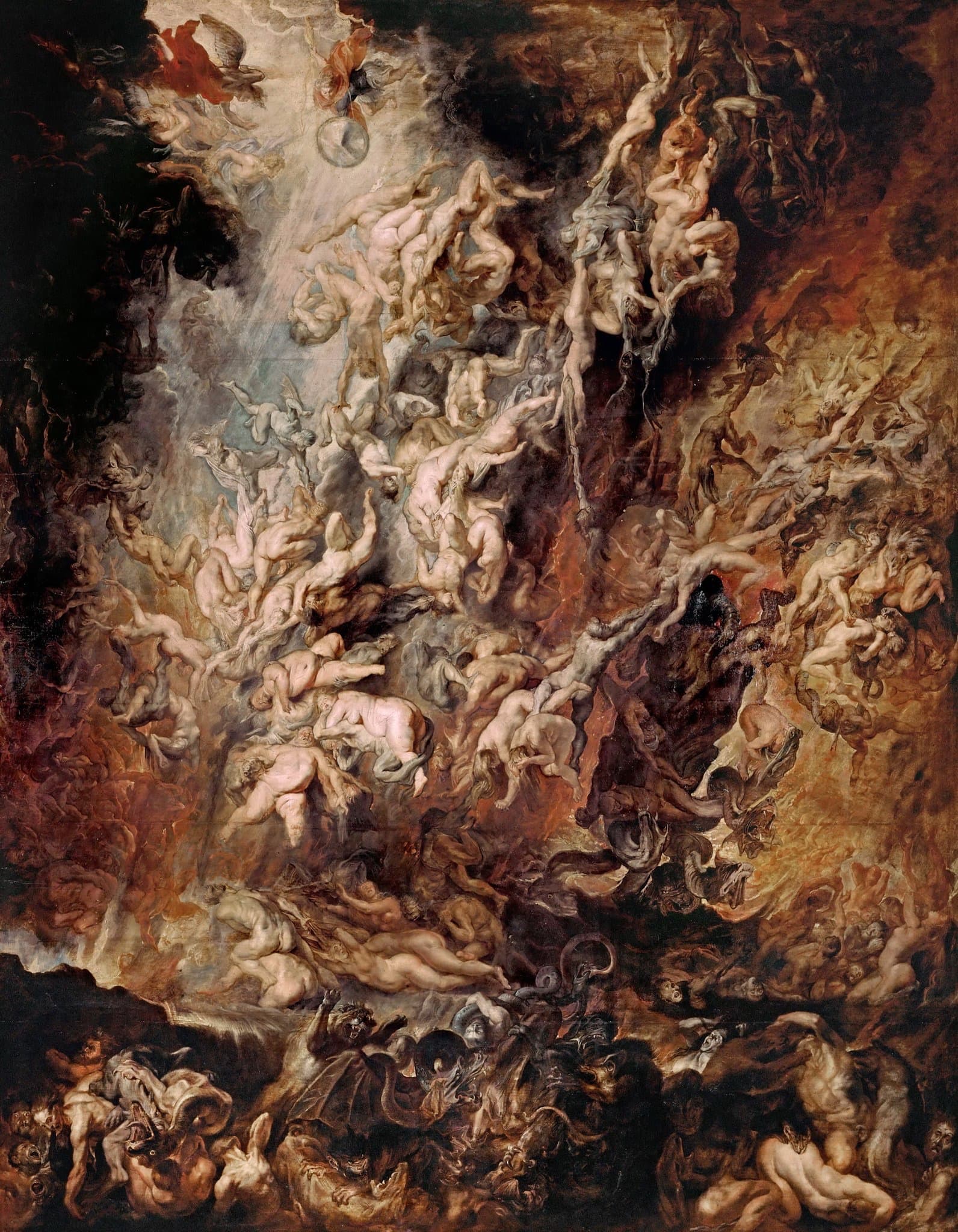 The Fall of the Damned by Peter Paul Rubens (c. 1620-1621)