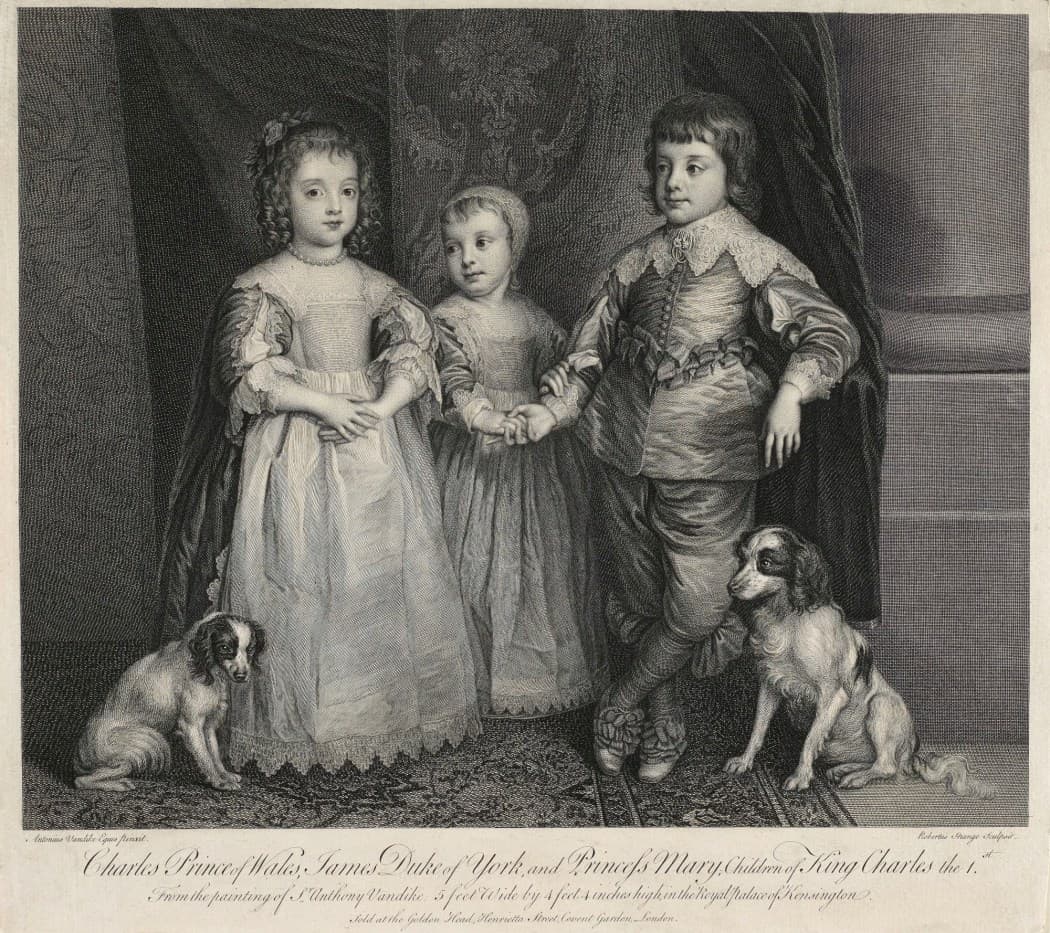 The Three Eldest Children of Charles I by Anthony van Dyck (1635)