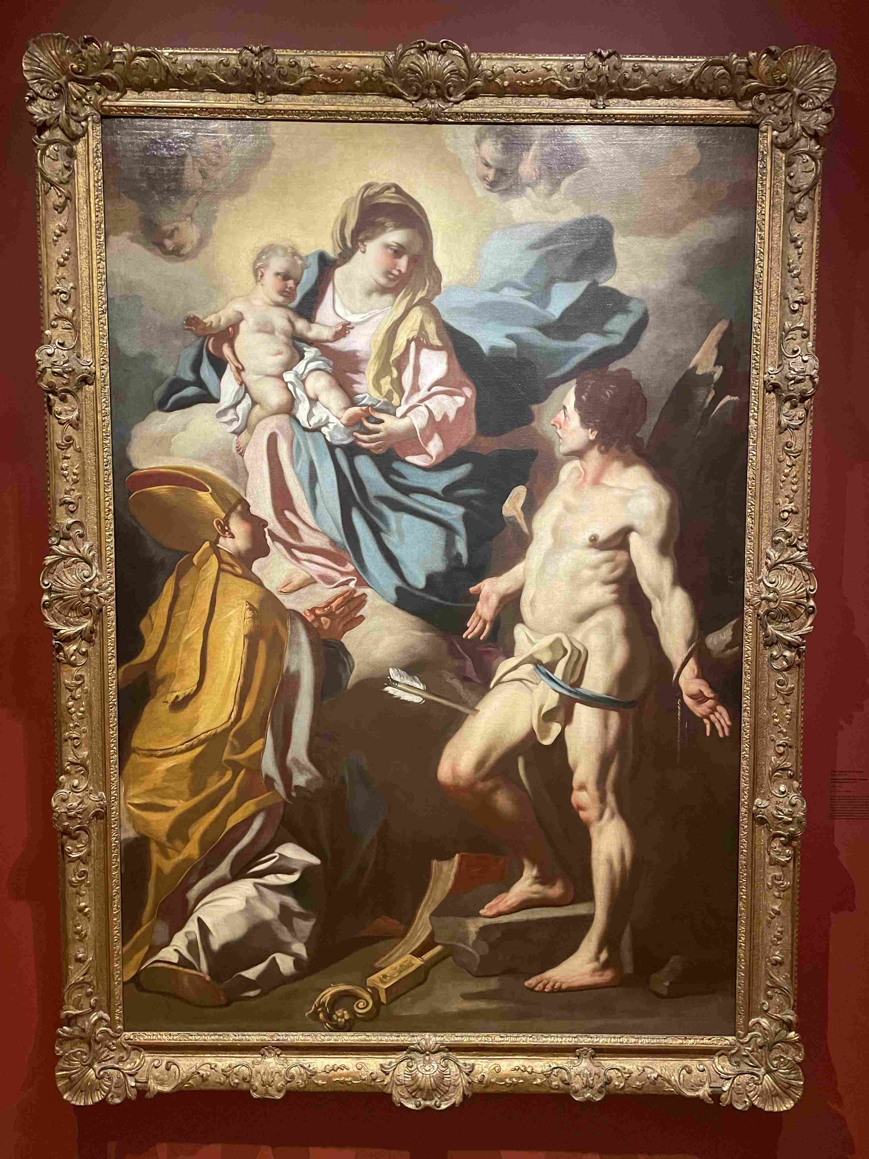 The Virgin and Child with Saints Sebastian and Januarius by Luca Giordano (c. 1660-1665)