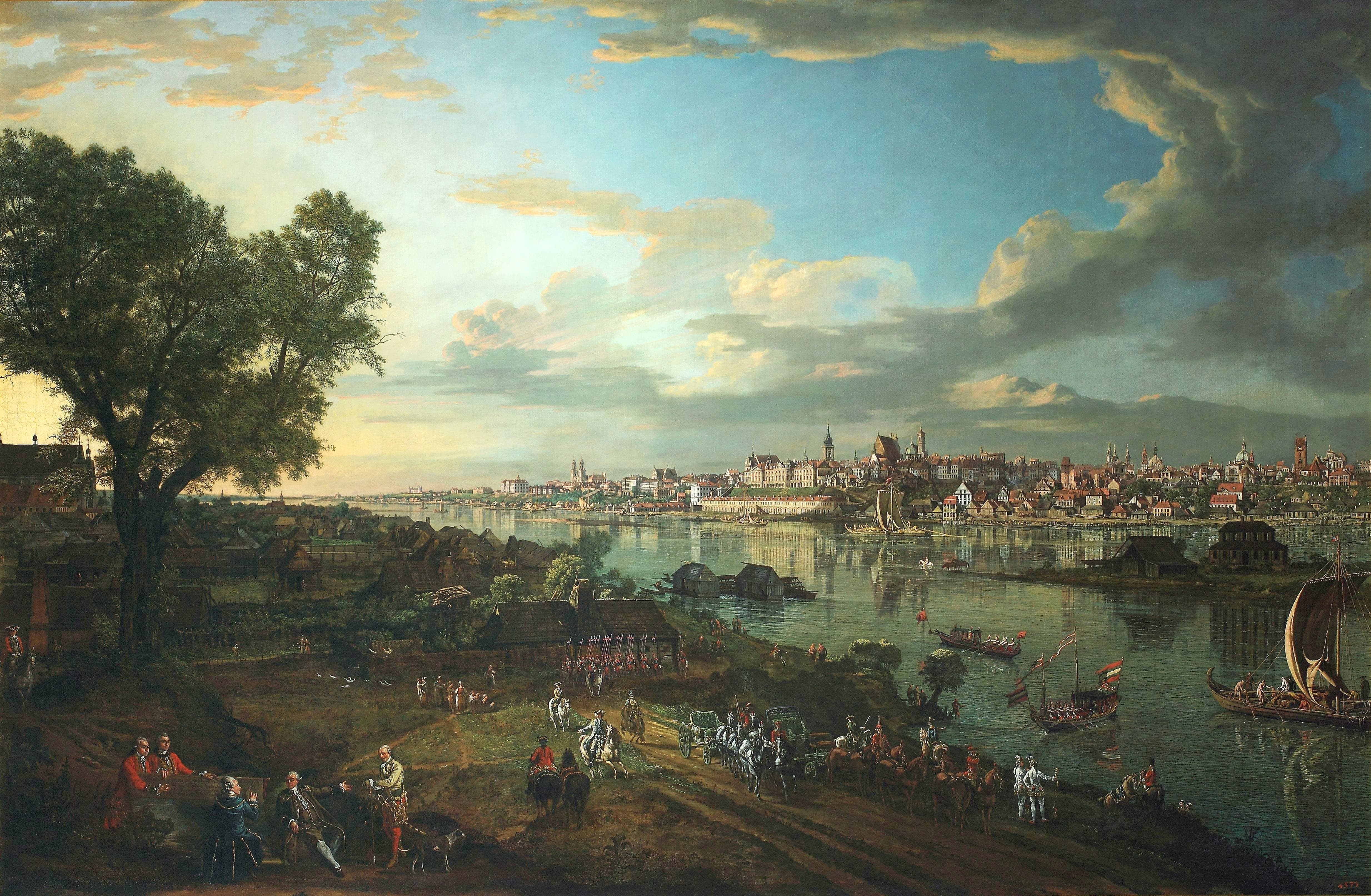 bernardo bellotto view of warsaw from praga (c 1770)