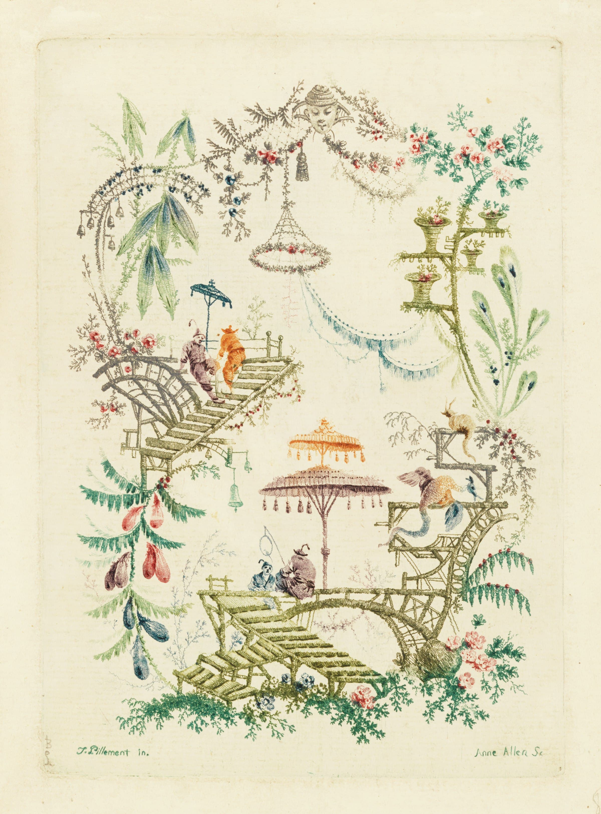 Design for a Chinoiserie Cartouche by Jean-Baptiste Pillement (c. 1755–1760)