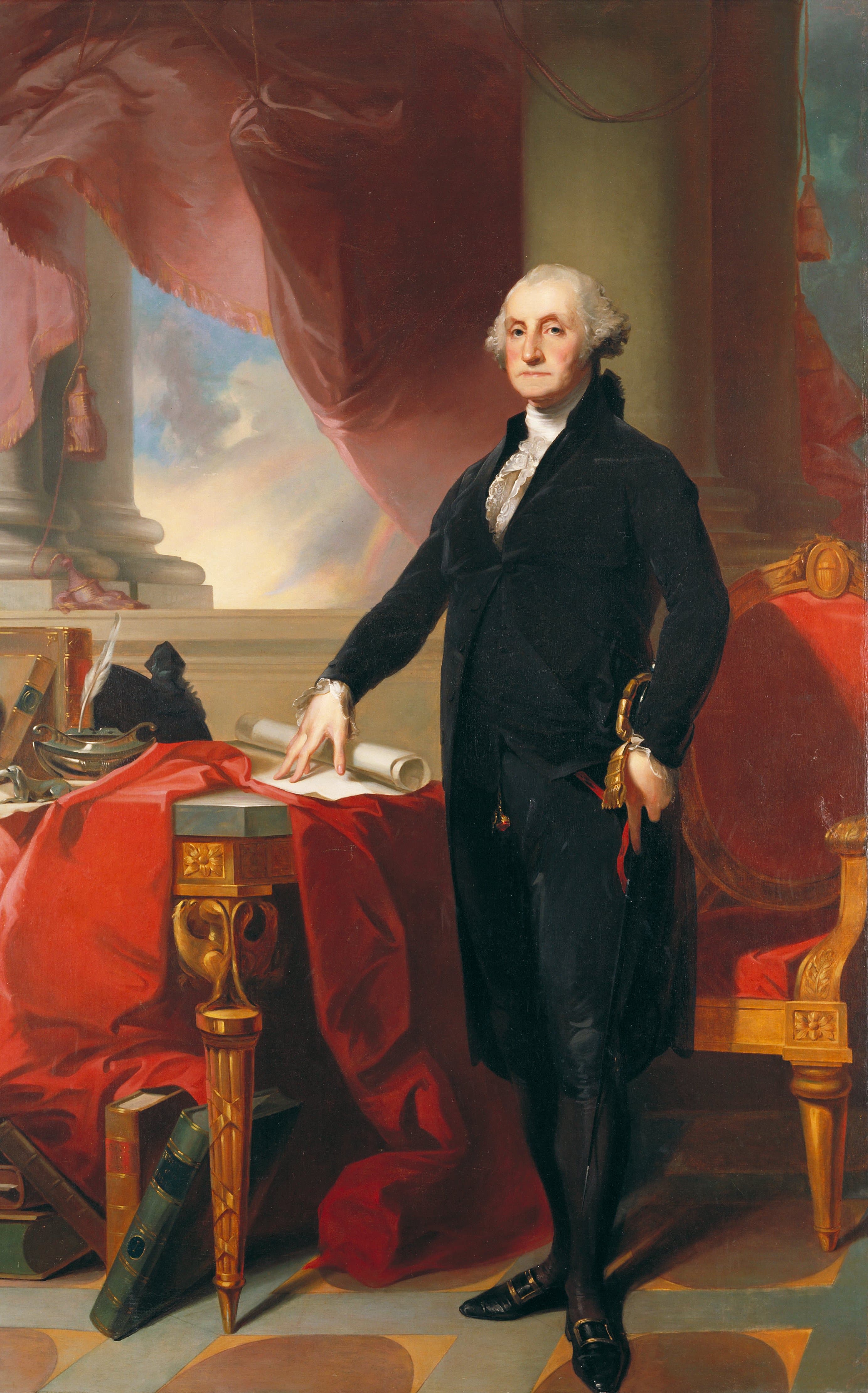 George Washington (The Lansdowne Portrait) by Gilbert Stuart (1796)