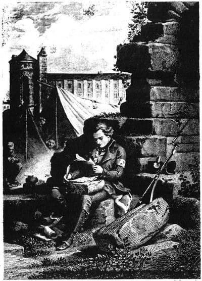 Goethe im Feldlager vor Mainz by Johann Heinrich Lips (1793)