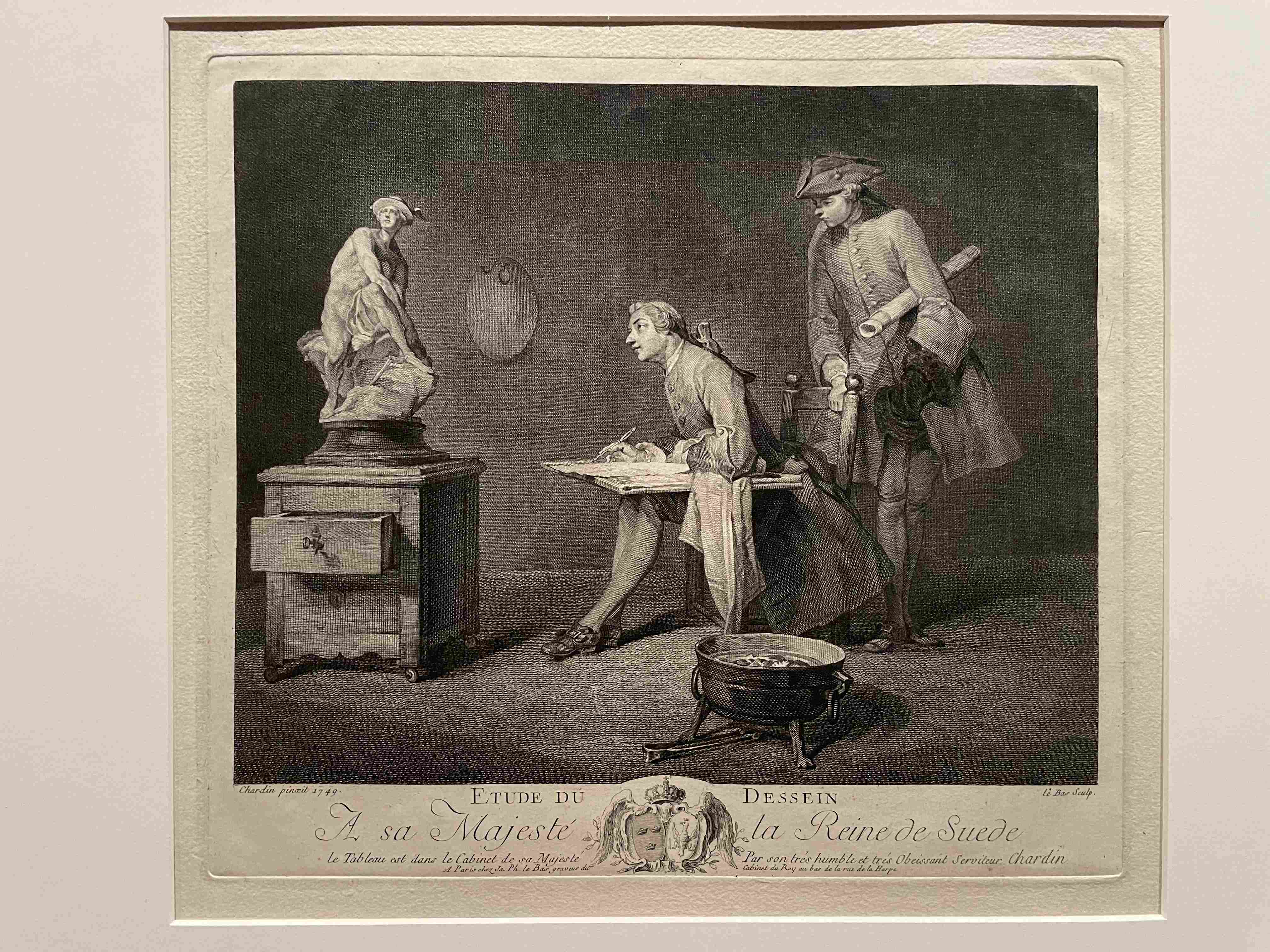 L'Étude du Dessin (The Study of Drawing) by Jean-Siméon Chardin (1749)