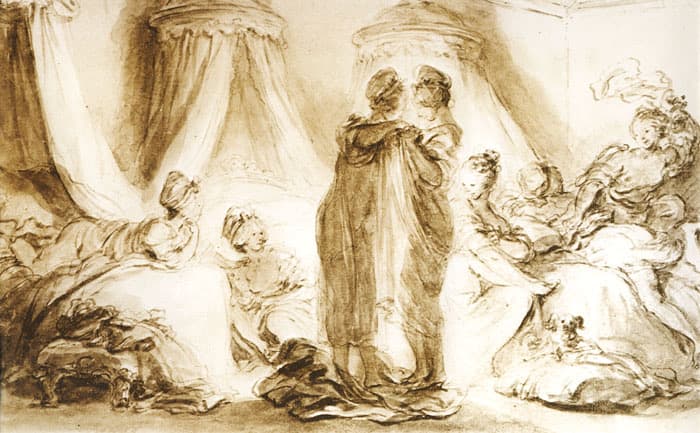 Le Baiser (The Kiss) by Jean-Honoré Fragonard (c. 1770)