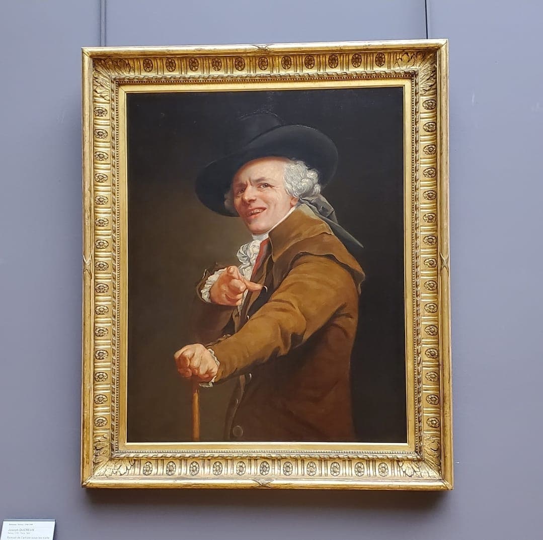 Portrait de l'artiste sous les traits d'un moqueur by Joseph Ducreux (1793)