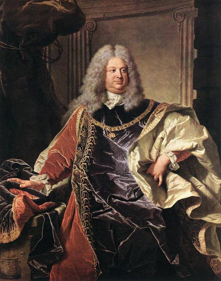 Portrait of Augustus II the Strong by Louis de Silvestre (1715)