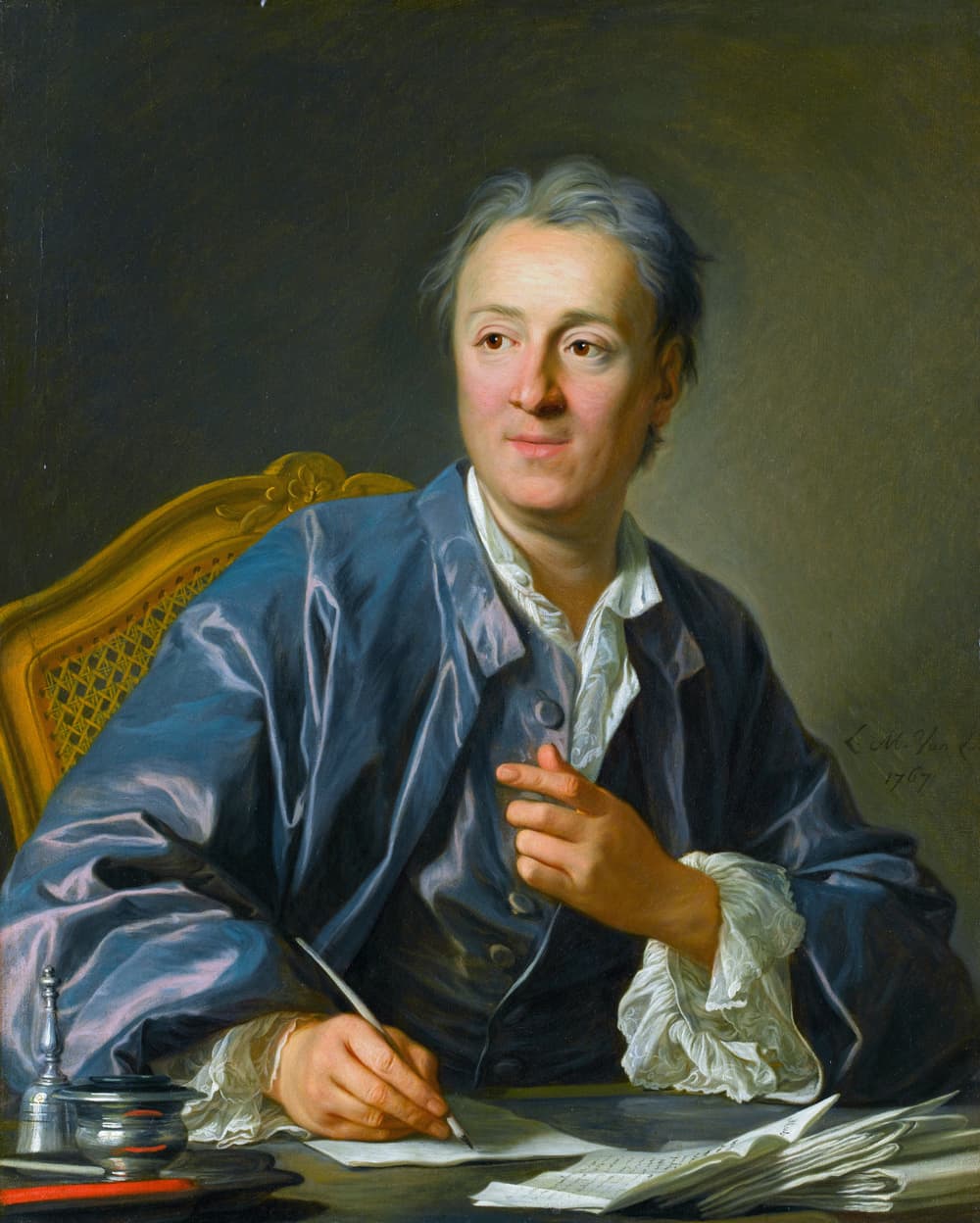 Portrait of Denis Diderot by Louis-Michel van Loo (1767)
