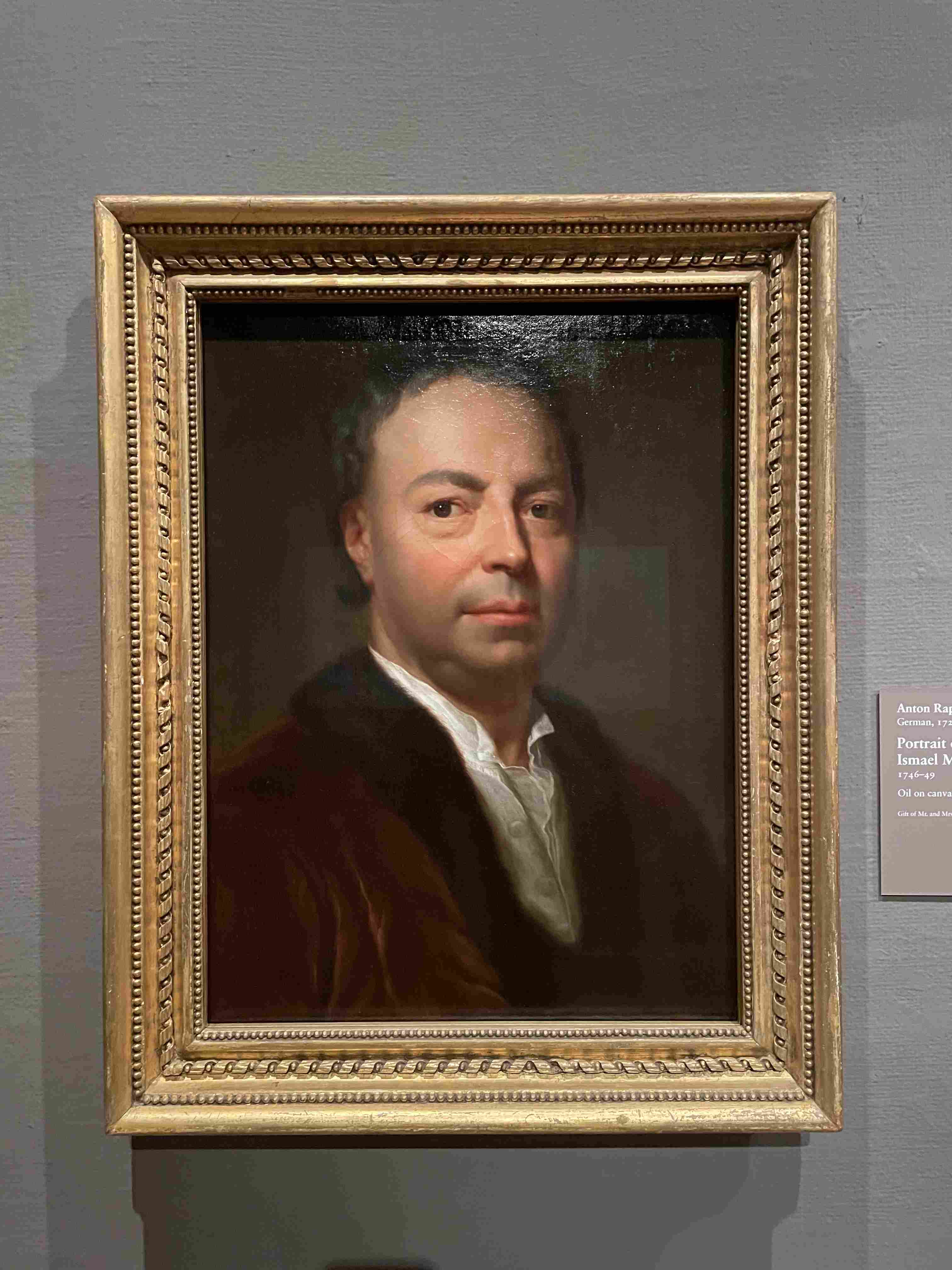 Portrait of Ismael Mengs by Anton Raphael Mengs (1746-49)