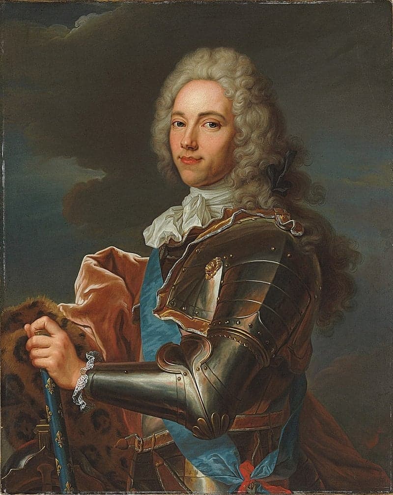 Portrait of Louis XV, King of France and Navarre by Jean-Baptiste van Loo (c. 1725)