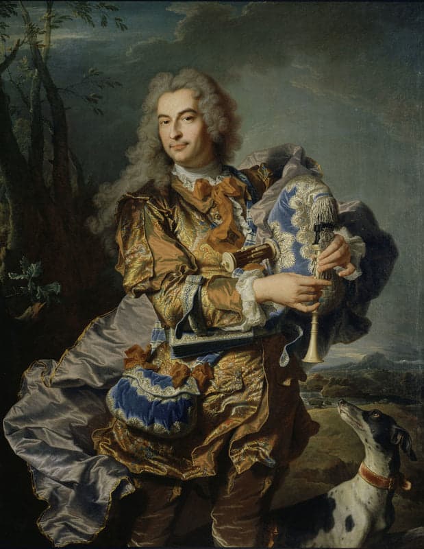 Portrait of the Musician Jean-Baptiste Forqueray by Jean-Marc Nattier (c. 1739)
