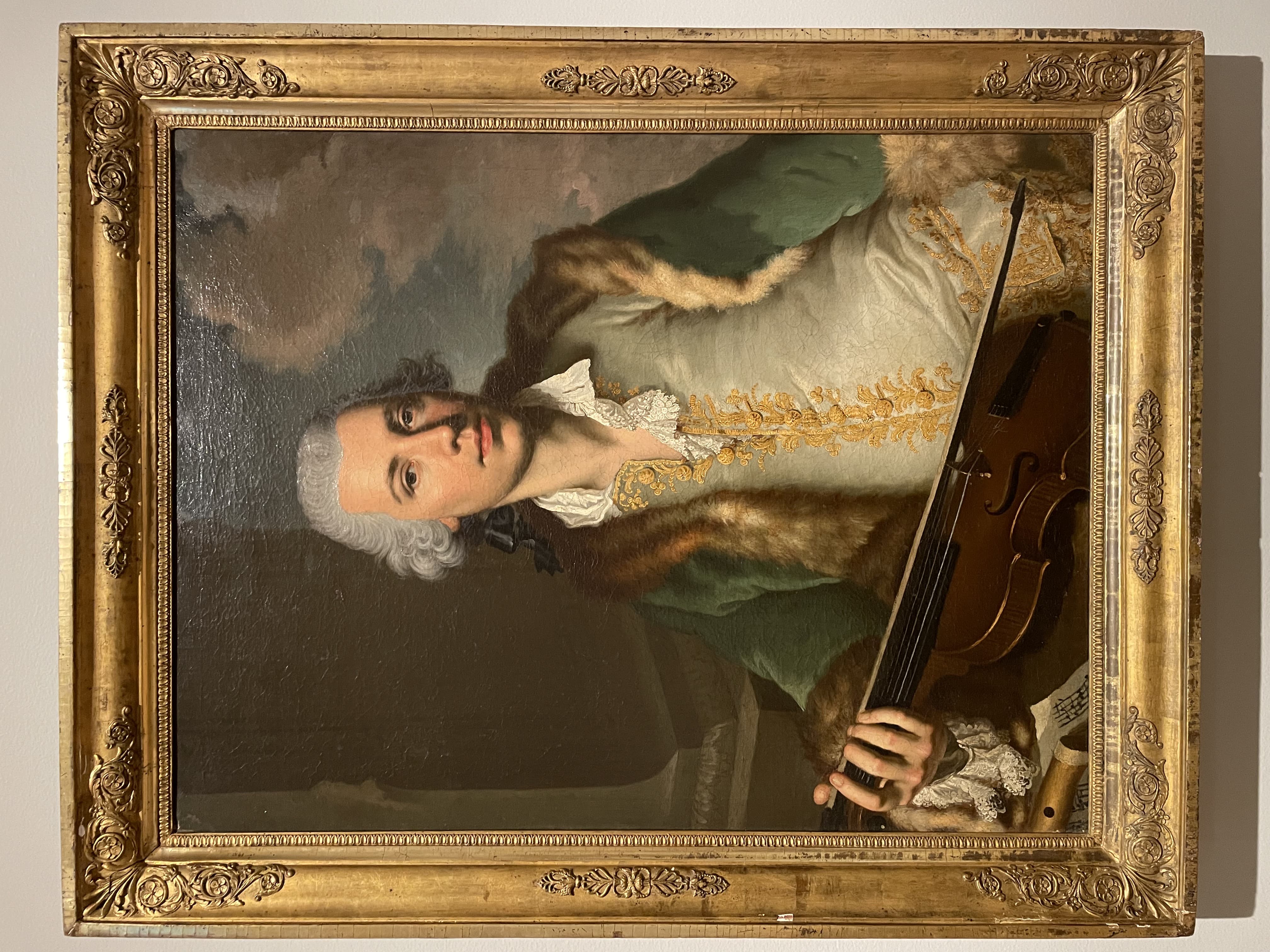 Portrait of the Violinist Pierre Gaviniès by Joseph Ducreux (c. 1765)