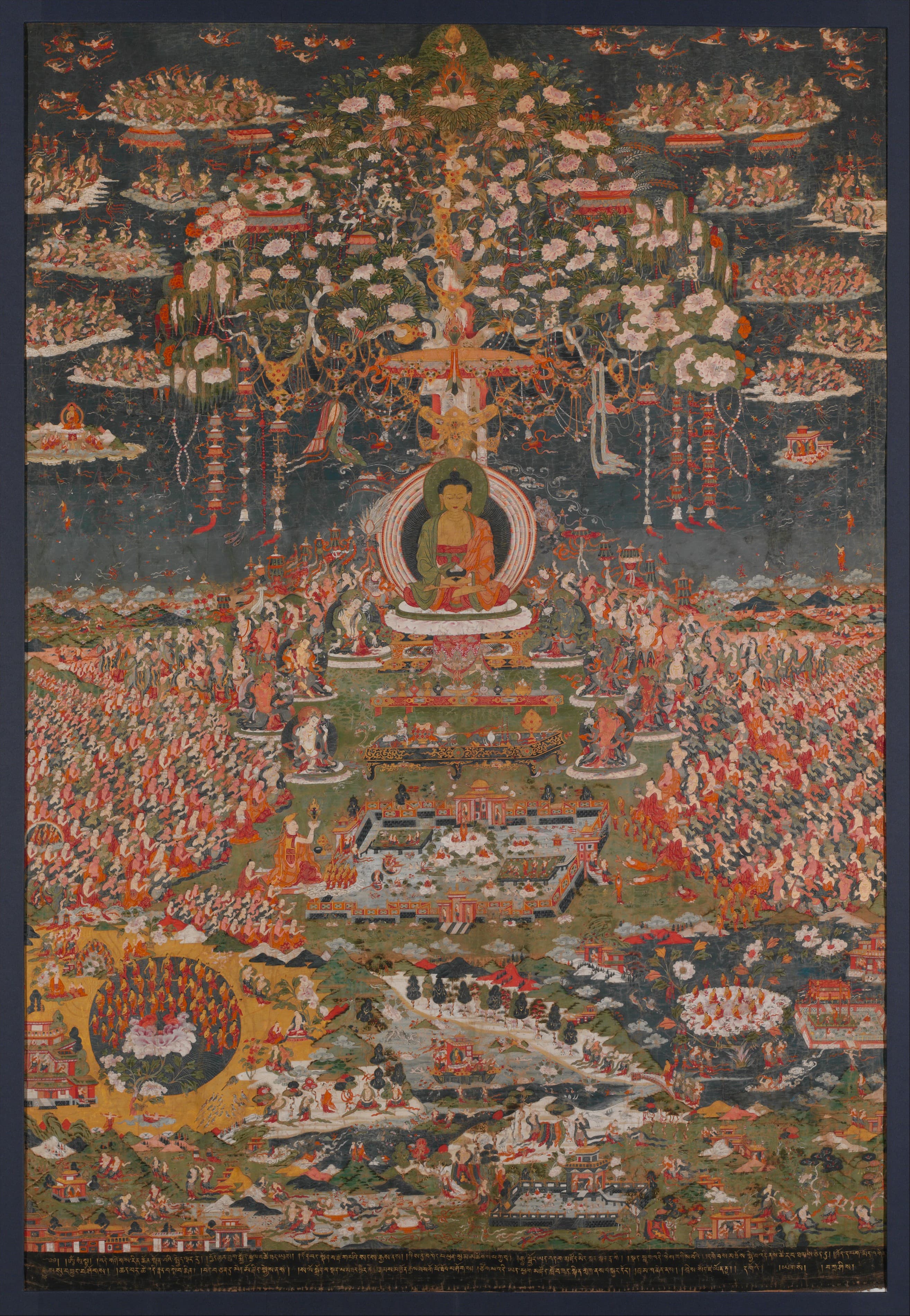 Shakyamuni Buddha and the Assembly of the Arhats (1800s)
