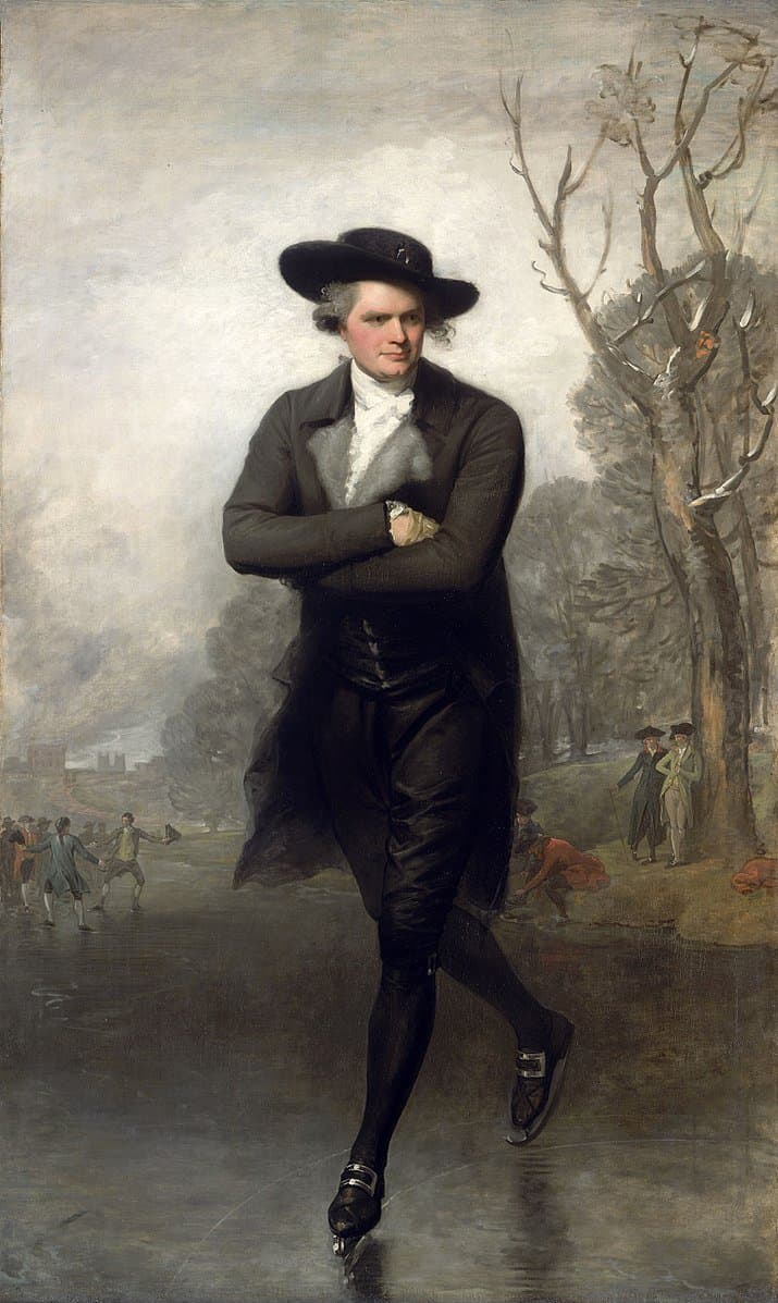 sir henry raeburn the reverend robert walker skaiting upon duddingston loch (1795)