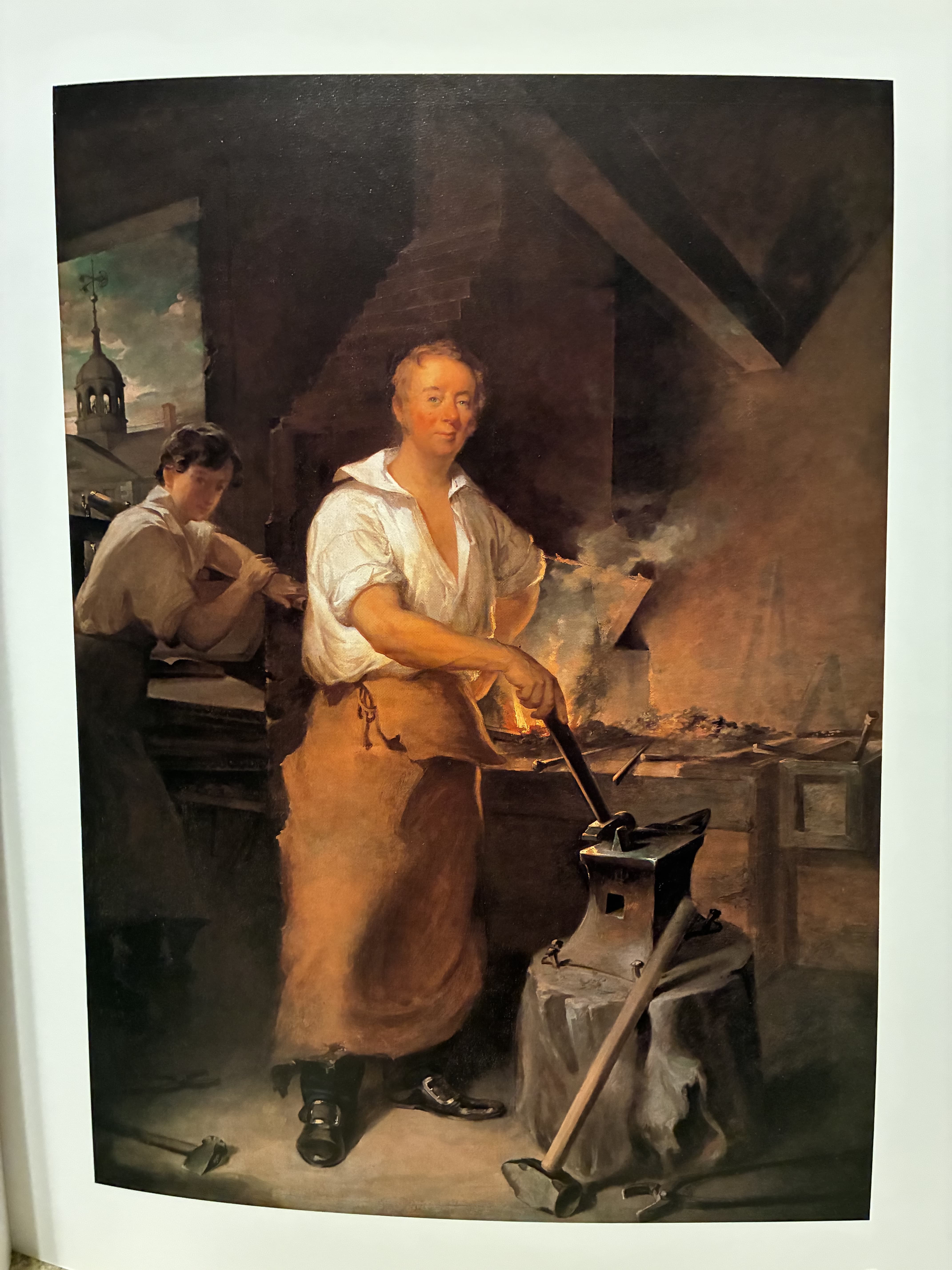 The Blacksmith's Shop by Joseph Wright of Derby (1771)