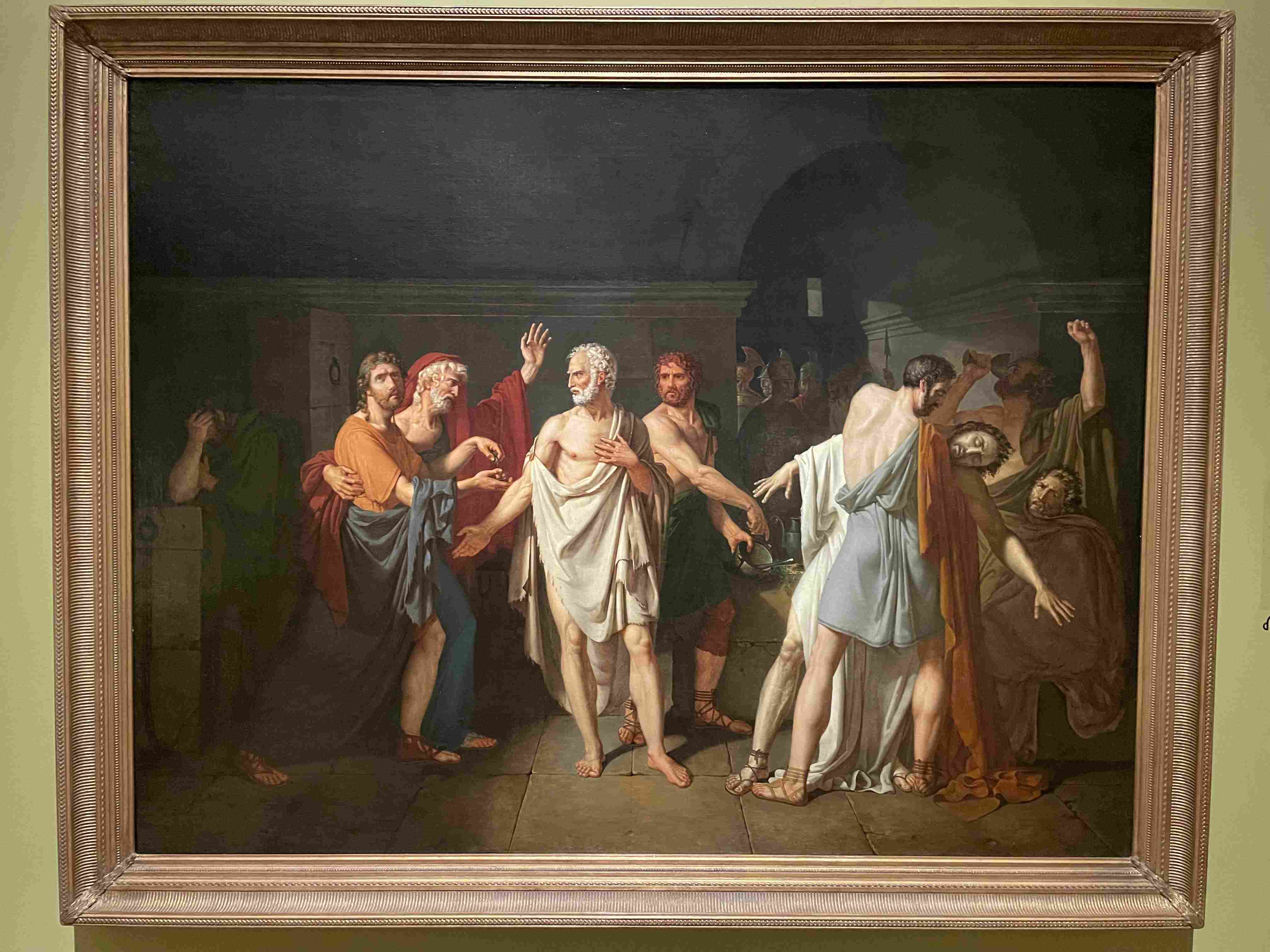 The Death of Socrates by Jacques-Louis David (1787)