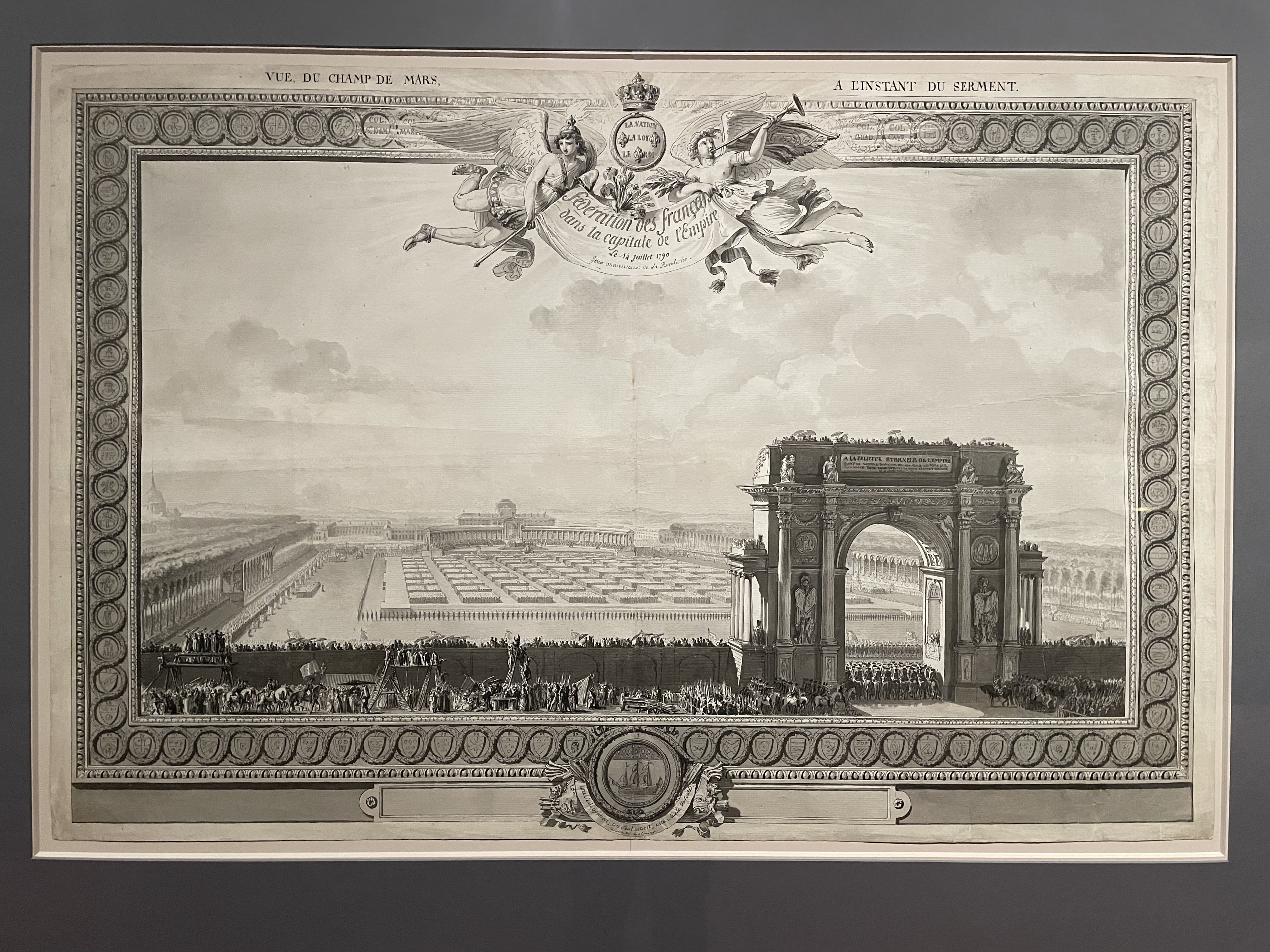 Vue du Champ de Mars, à l'instant du serment. (1790)