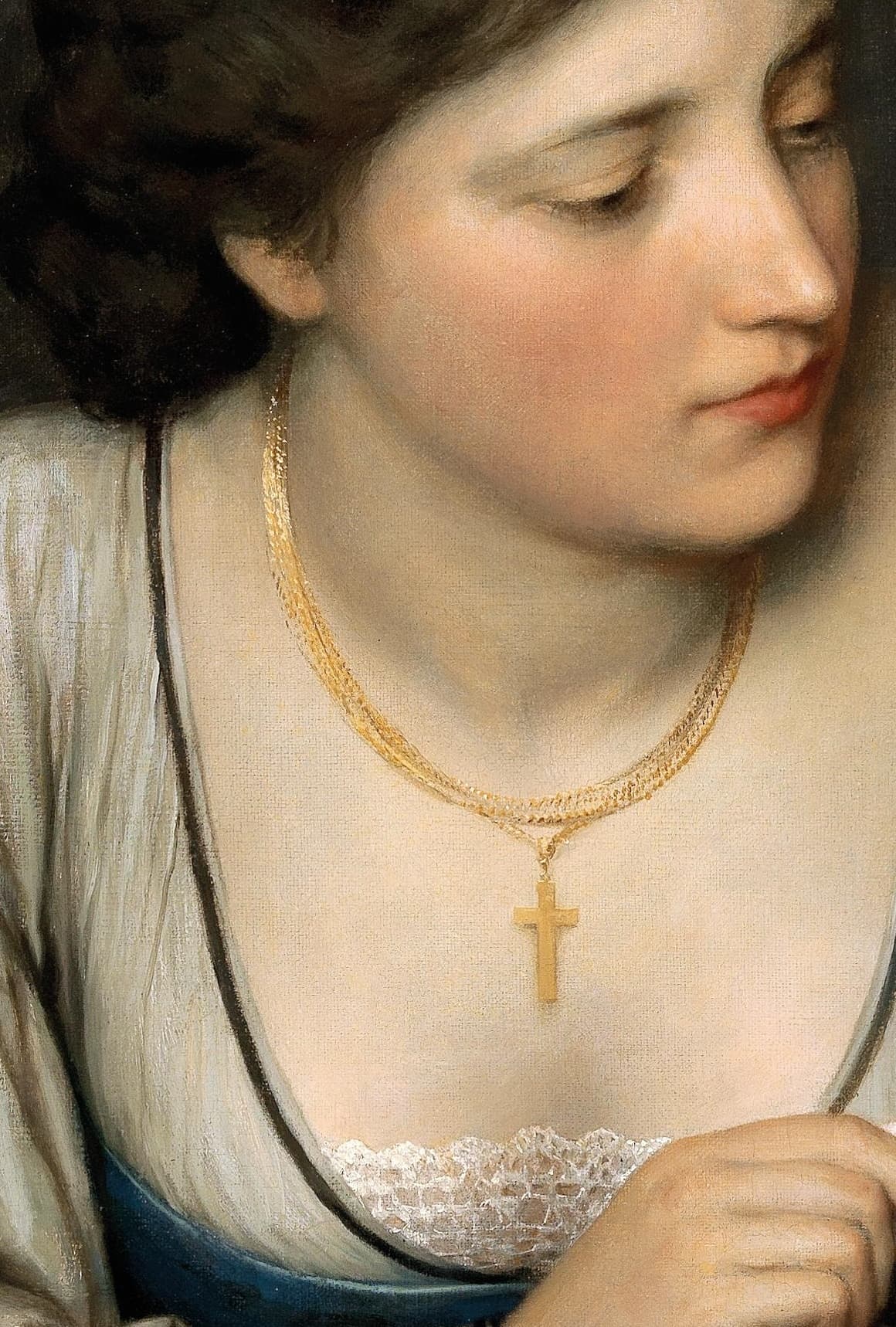 A Young Woman Wearing a Cross by William-Adolphe Bouguereau (1874)