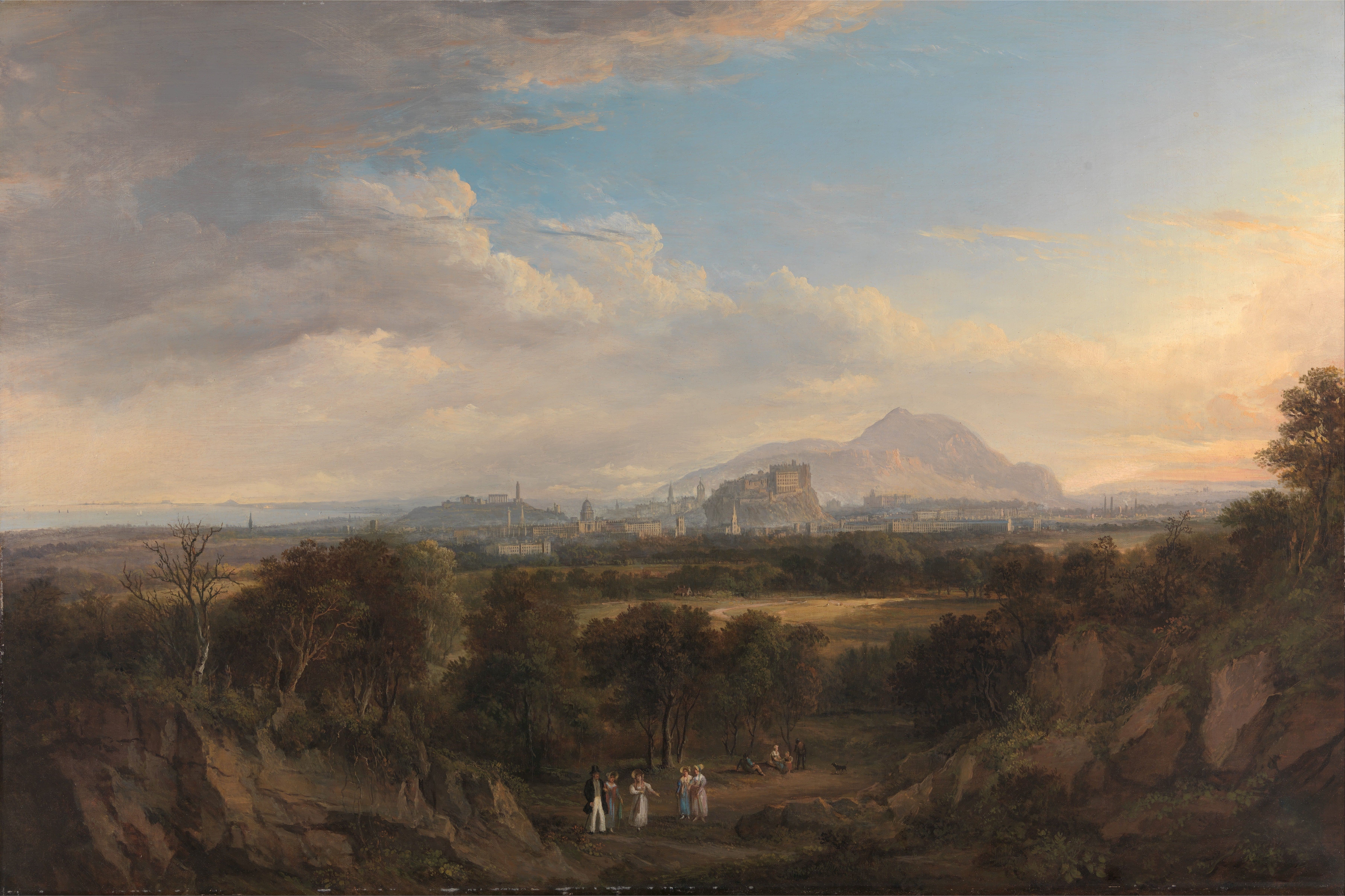 alexander nasmyth view of edinburgh from the east (circa 1820)