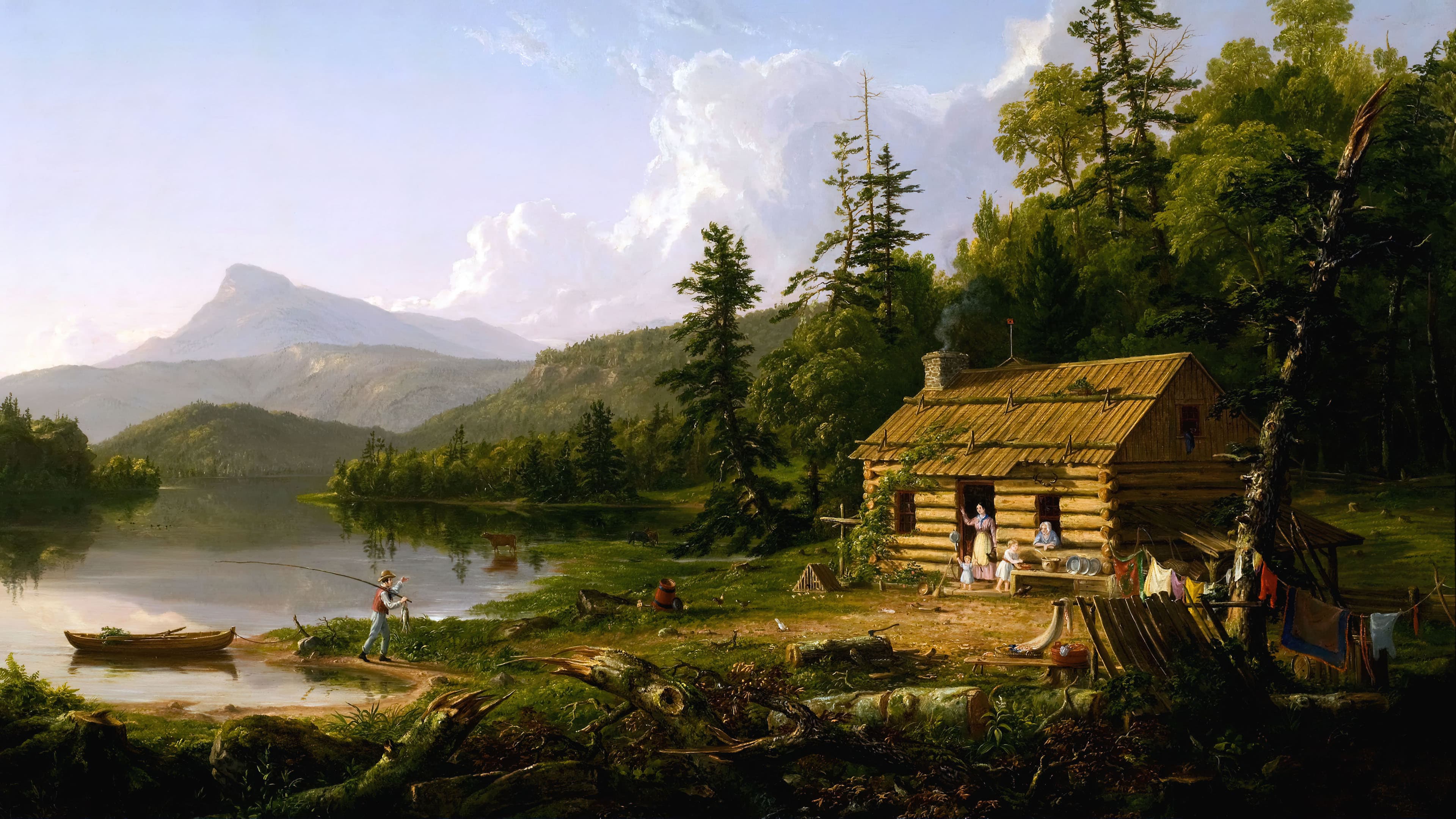 asher b durand a home in the wilderness (1845)
