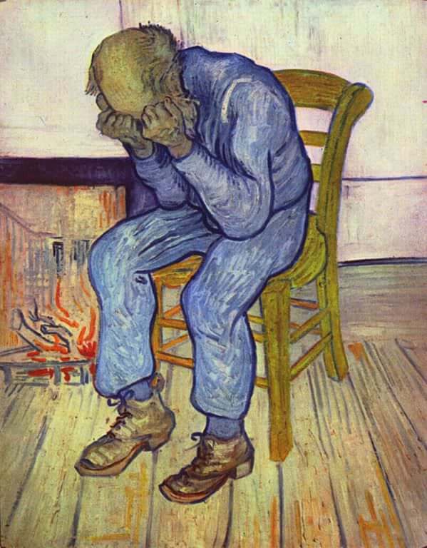At Eternity's Gate by Vincent van Gogh (1890)