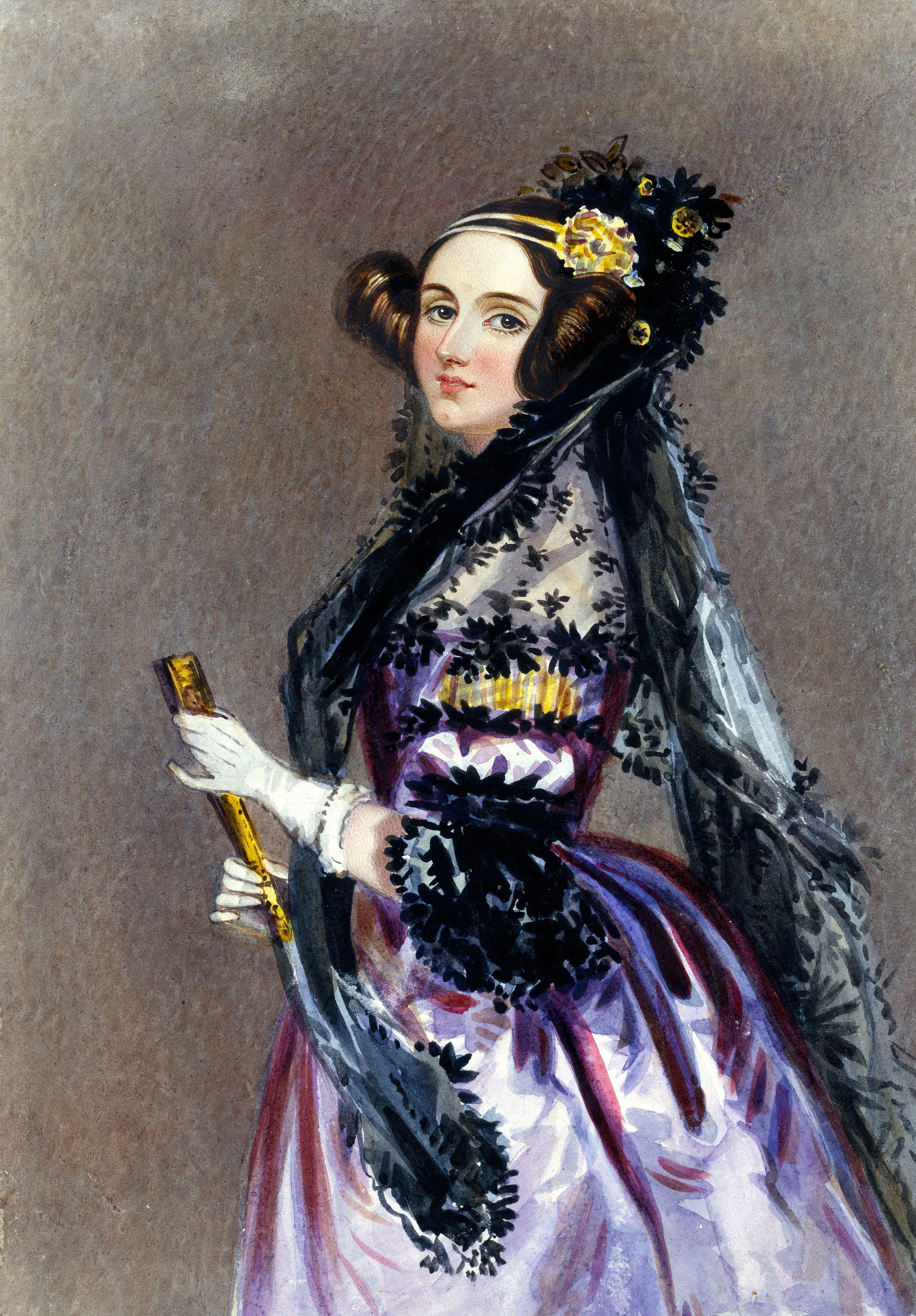 Augusta Ada King, Countess of Lovelace by Alfred Edward Chalon (1840)