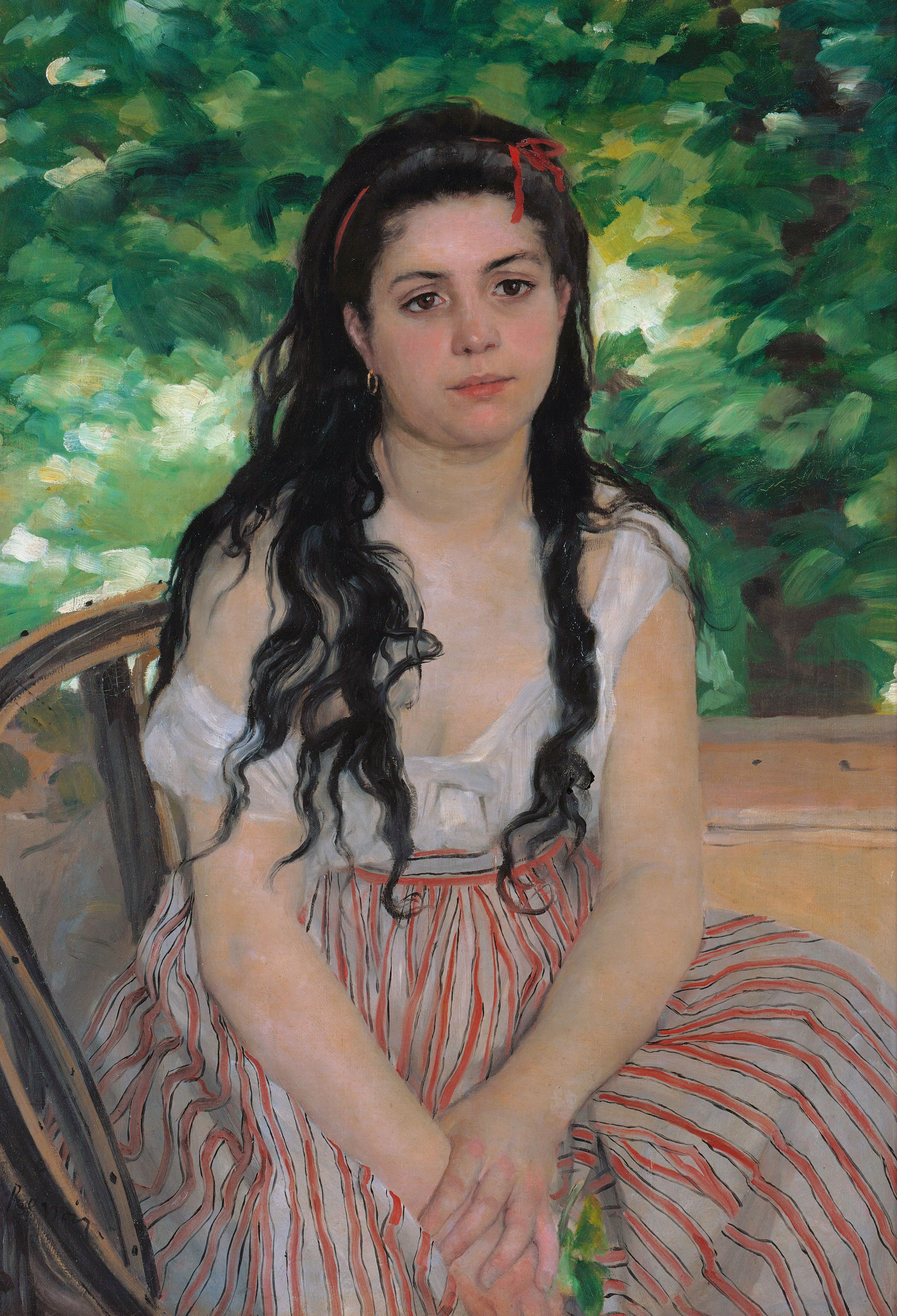 En été (La bohémienne) by Auguste Renoir (1868)