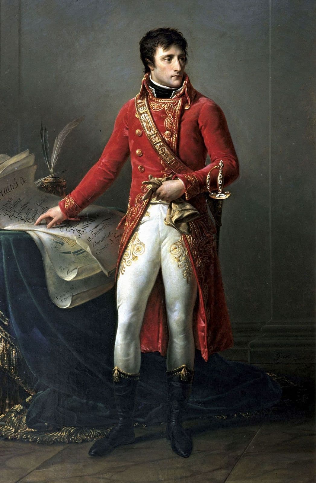 Bonaparte, Premier Consul by Jean-Auguste-Dominique Ingres (1804)