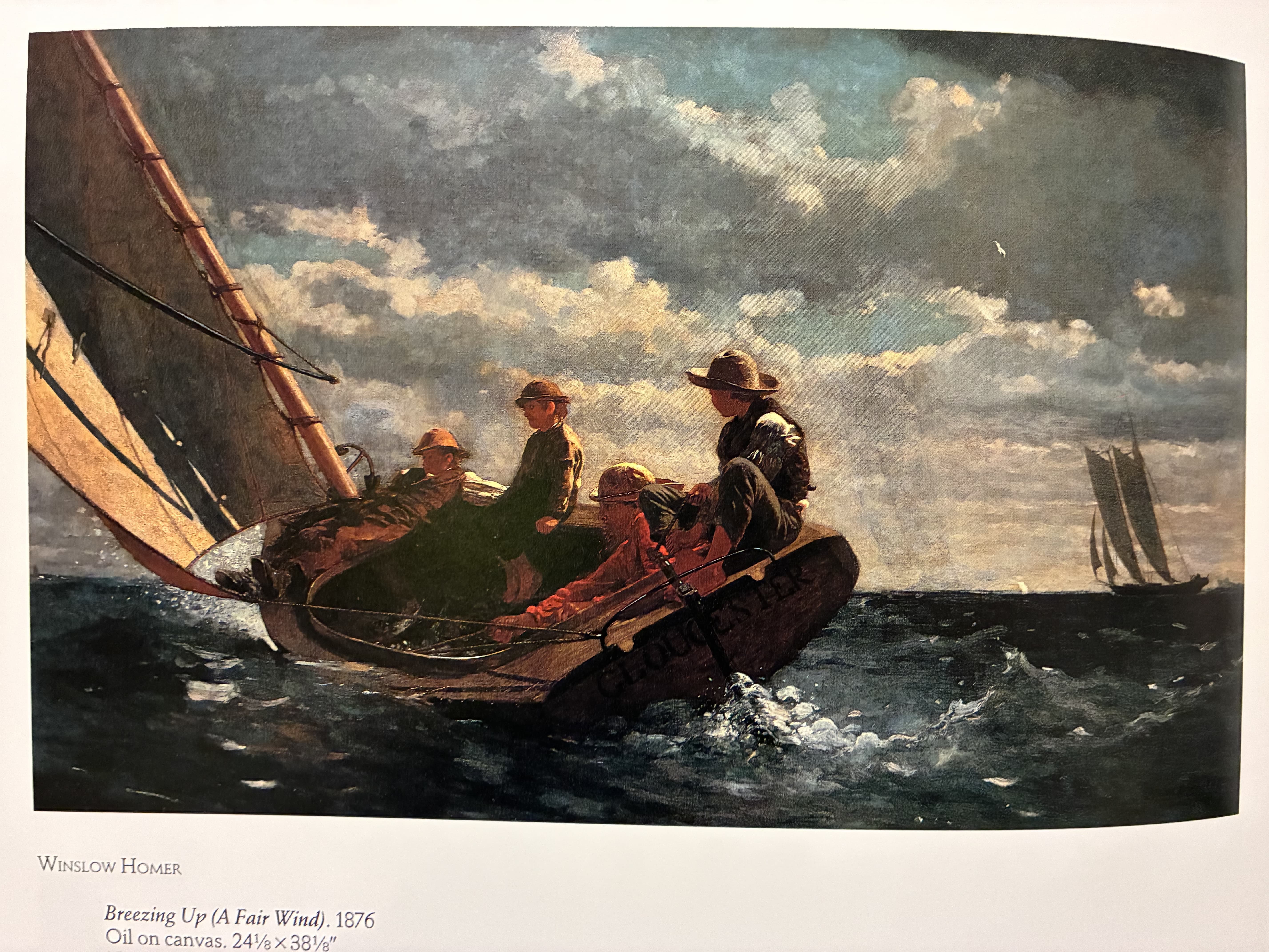 Breezing Up (A Fair Wind) by Winslow Homer (1876)
