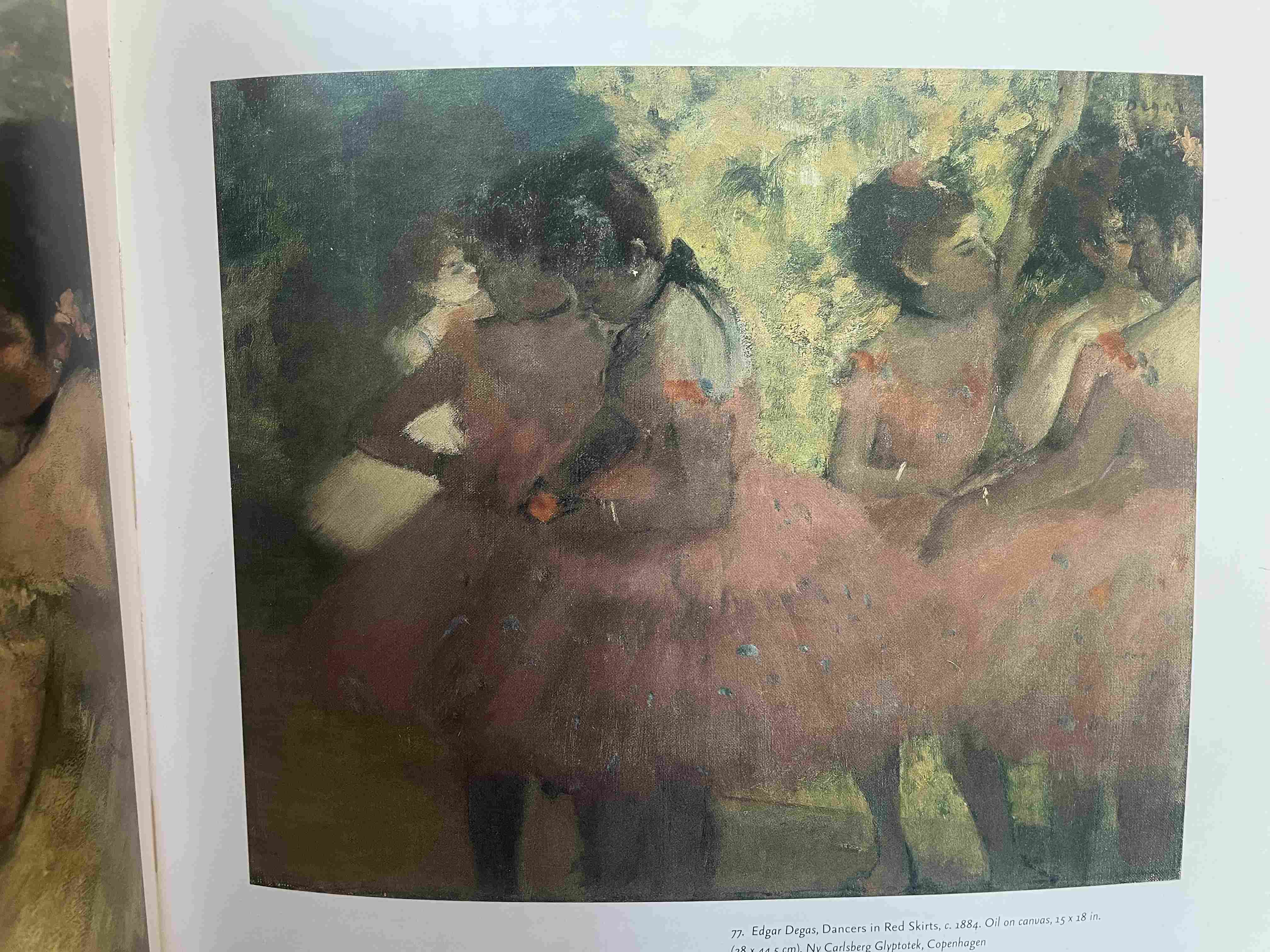 Dancers in Red Skirts by Edgar Degas (c. 1884)