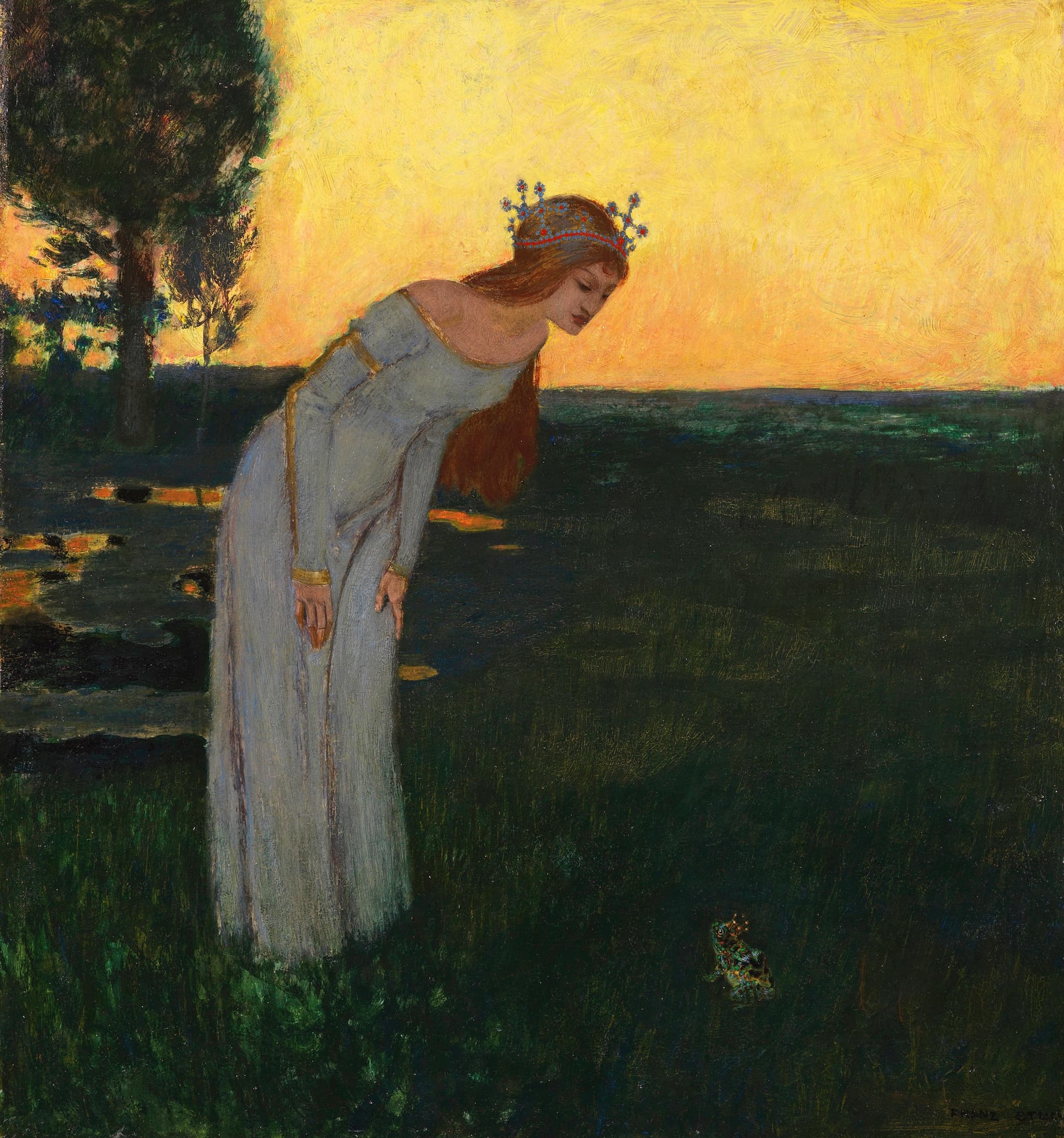Der Froschkönig (The Frog King) by Franz Stuck (1899)