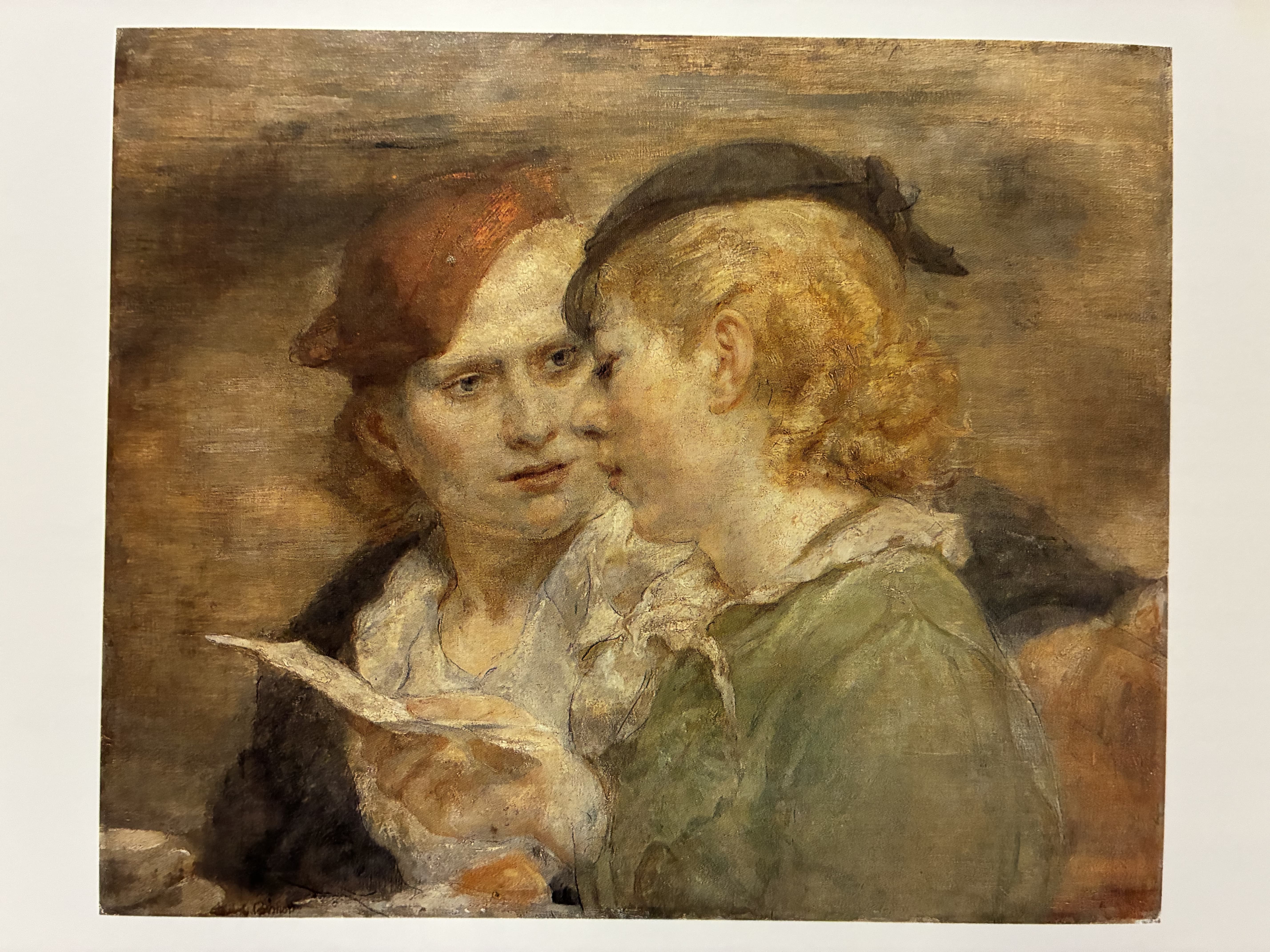 Deux jeunes filles lisant by Jean-Baptiste-Camille Corot (c. 1855-1860)