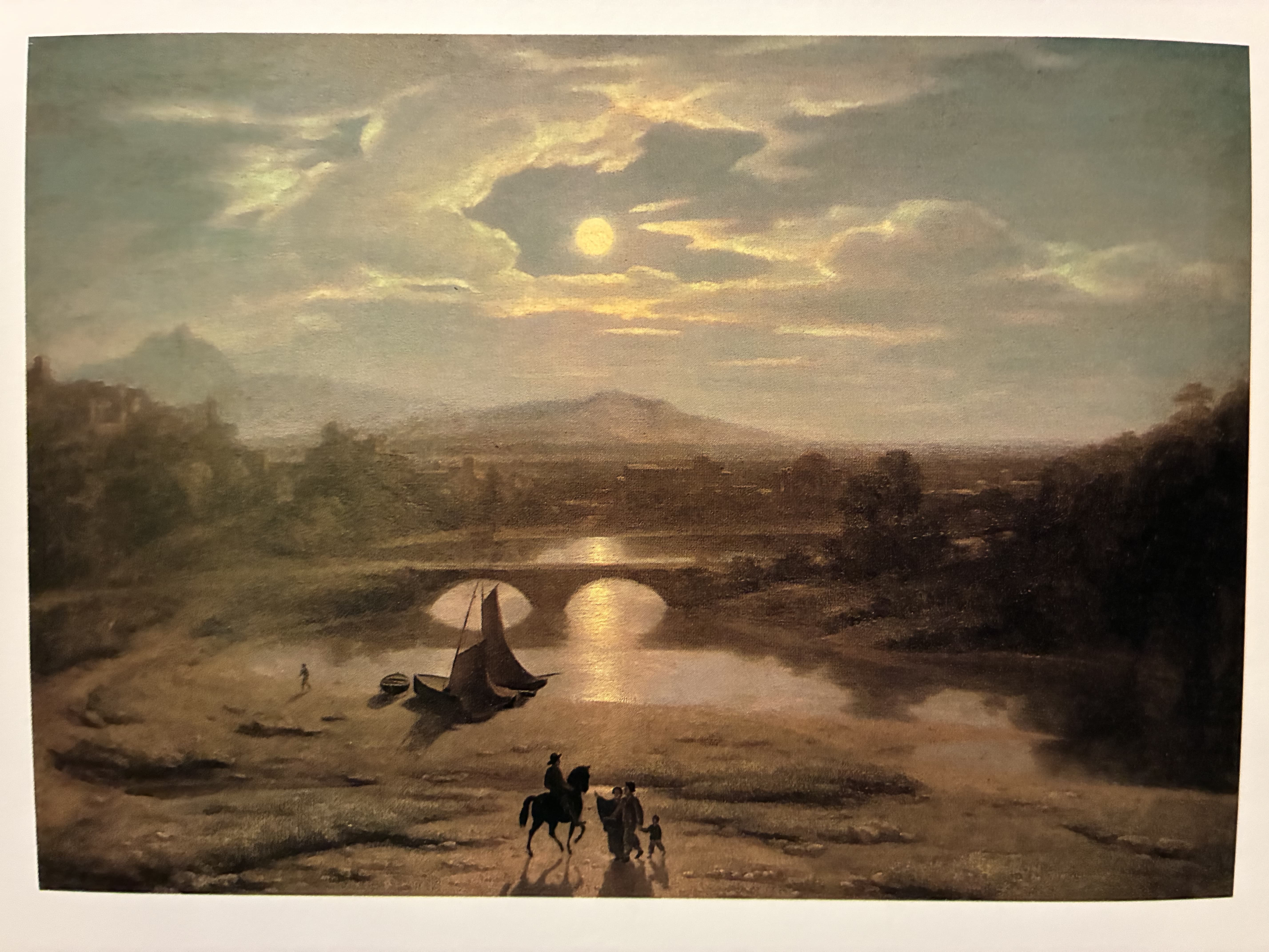 Florence from the Cascine, by Moonlight by Thomas Cole (1837)